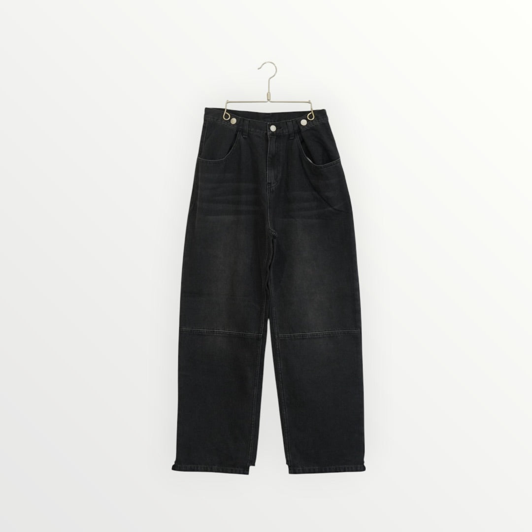 【YENN】TUCK BELT DENIM PT_260530002777