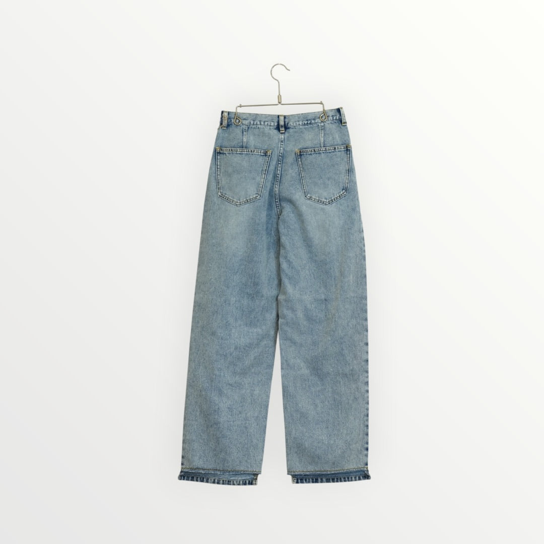 【YENN】TUCK BELT DENIM PT_260530002777