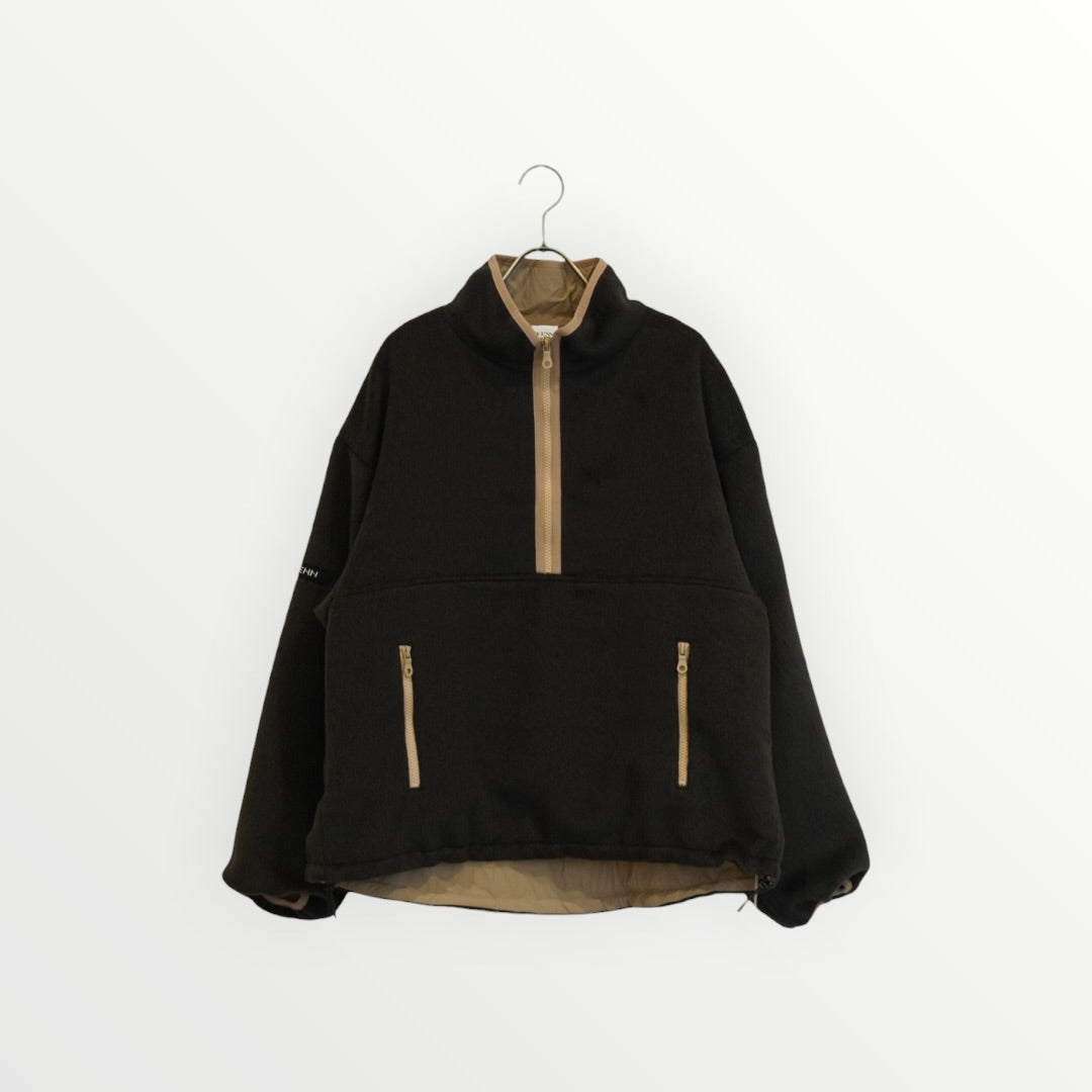 【YENN】SHAGGY HALF ZIP JK