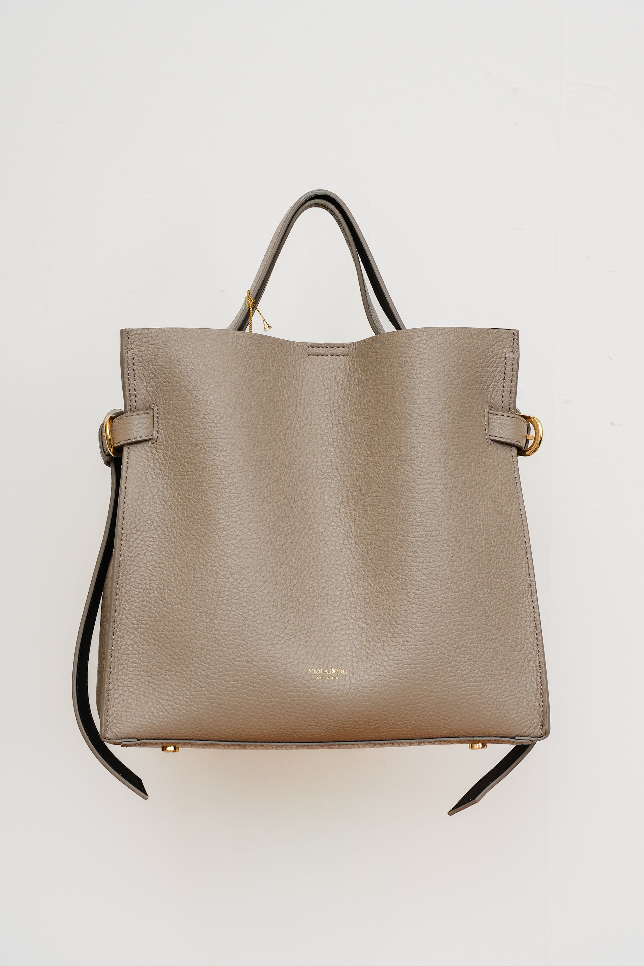 【VIOLAd'ORO】TRERO イタリアンWフェイスレザー サイドベルト トートバッグ_251201001727