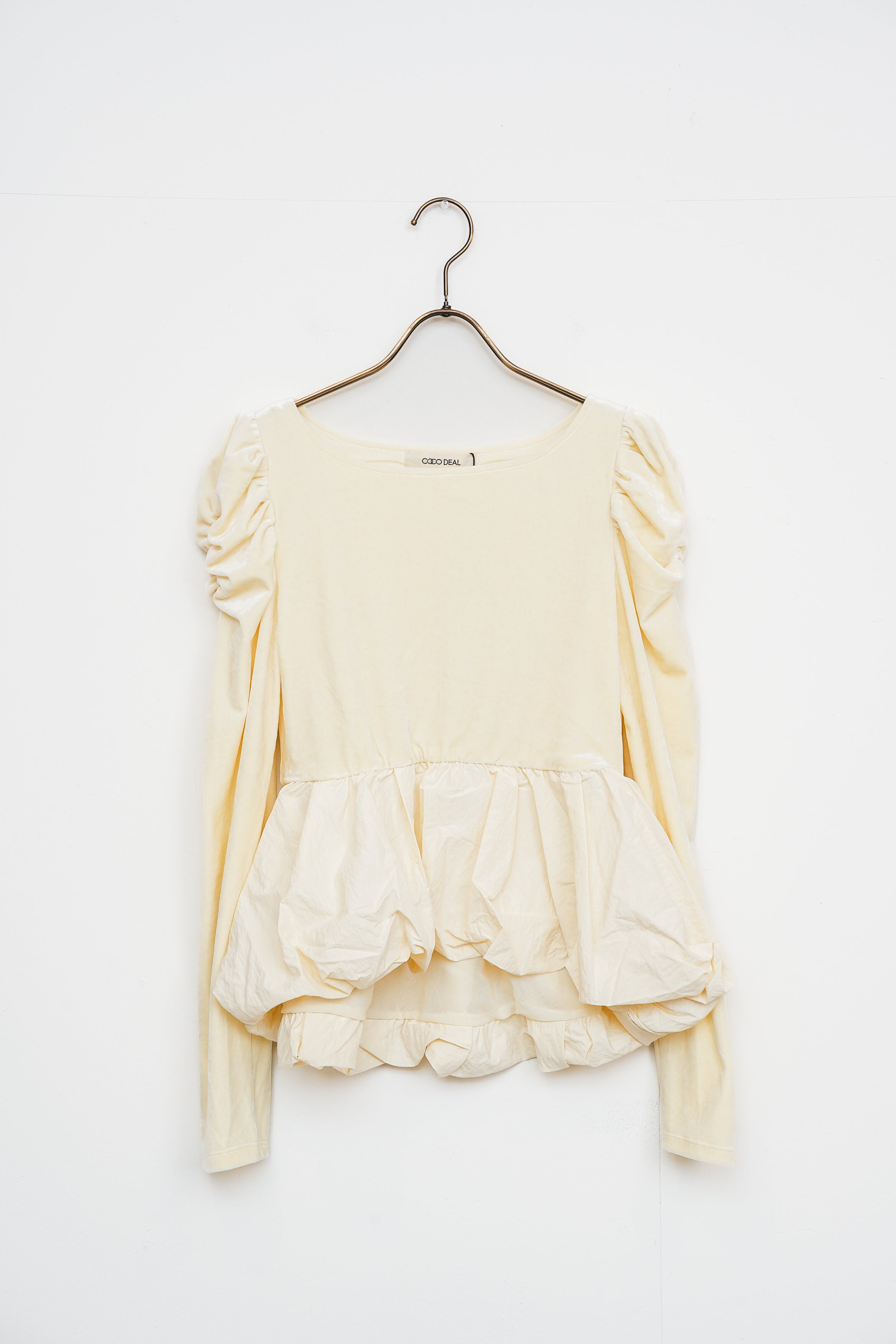 【COCO DEAL】ベロアドッキングバルーントップス_251217002402