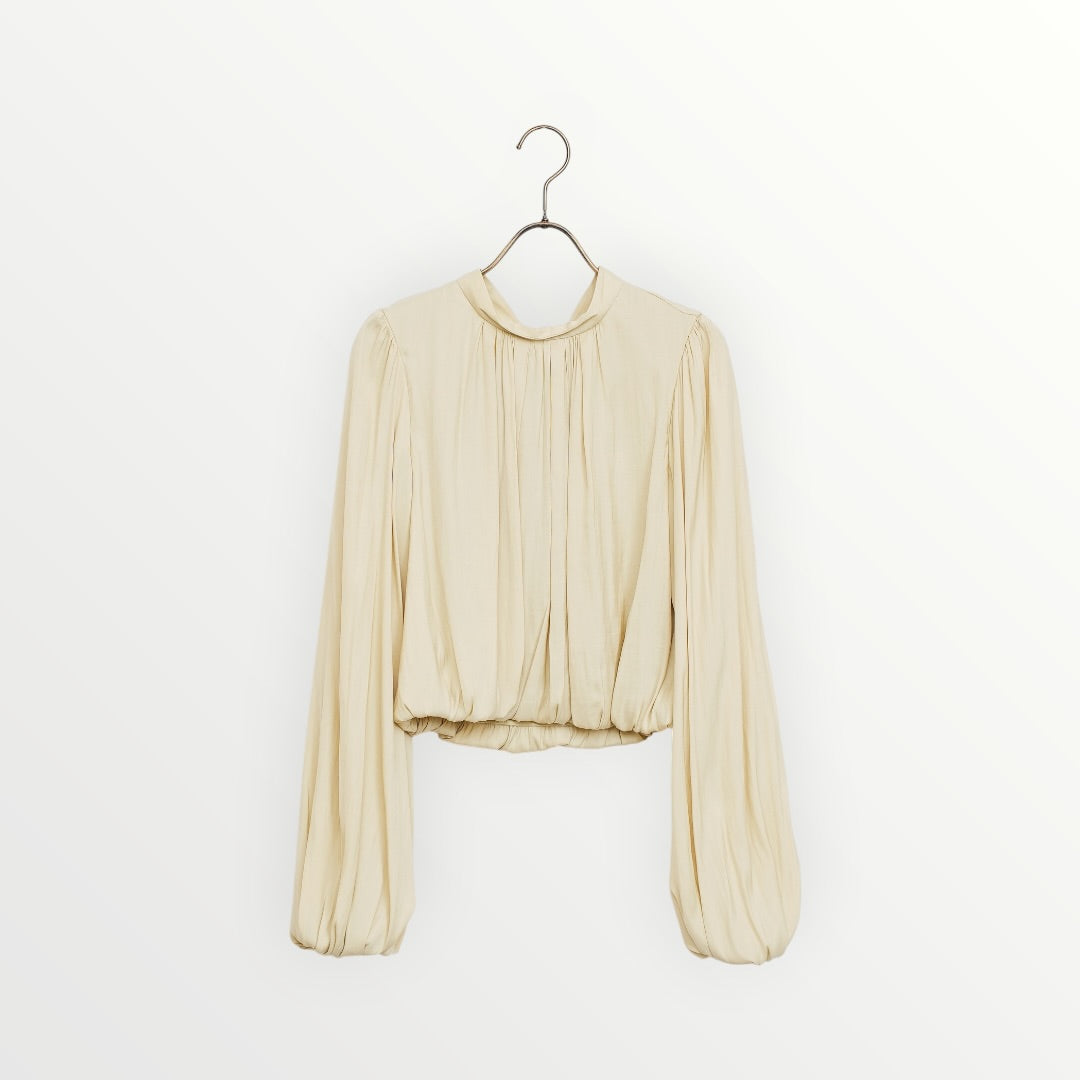 【COCO DEAL】バルーンサテンブラウス_251217002397