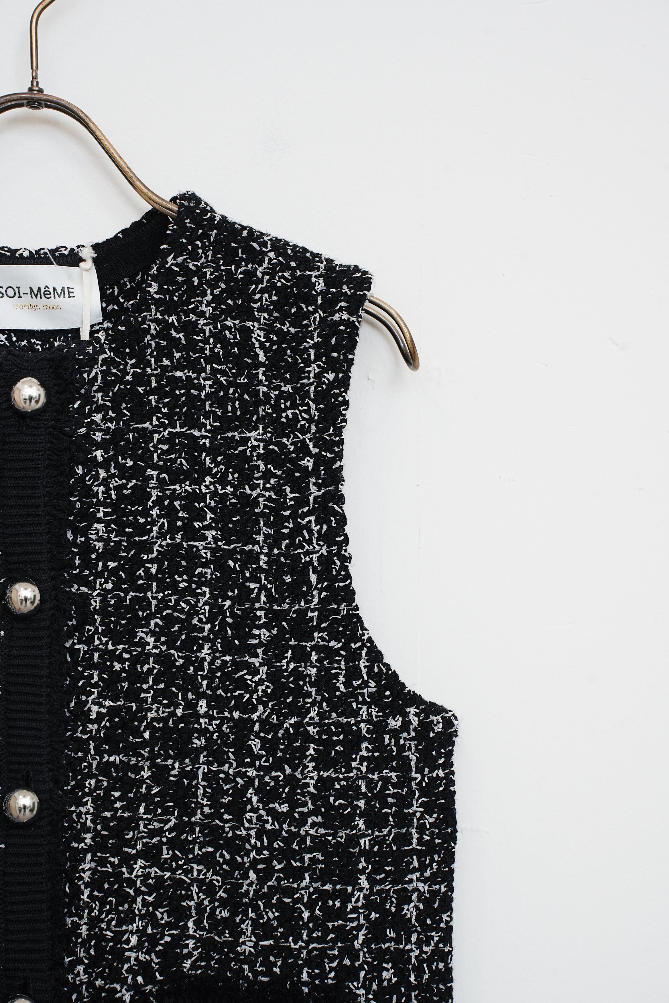 【SOI-MeME】ツイードニットフリンジベスト_260130003966