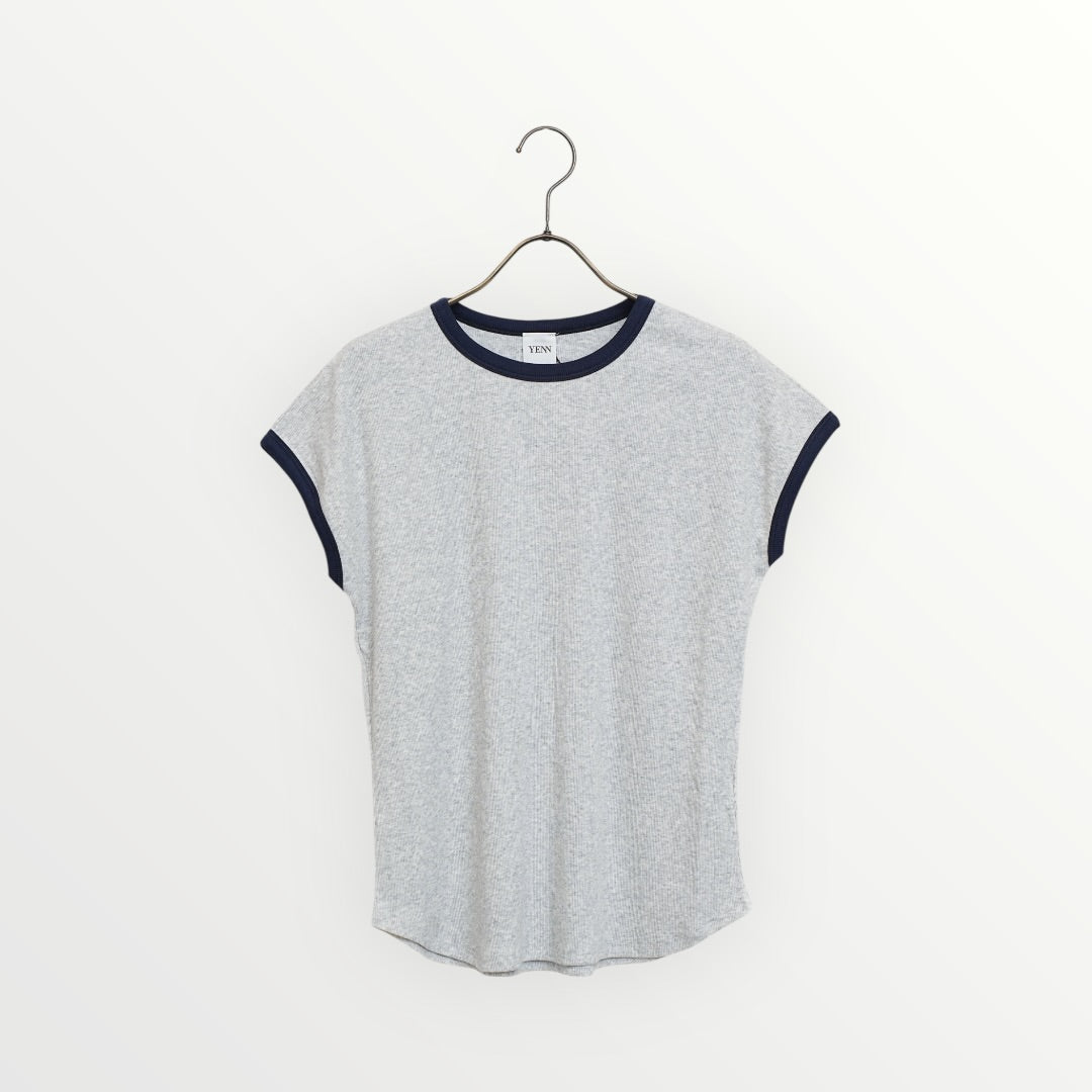 【YENN】SHORT SLEEVE RIB TEE_260210004602