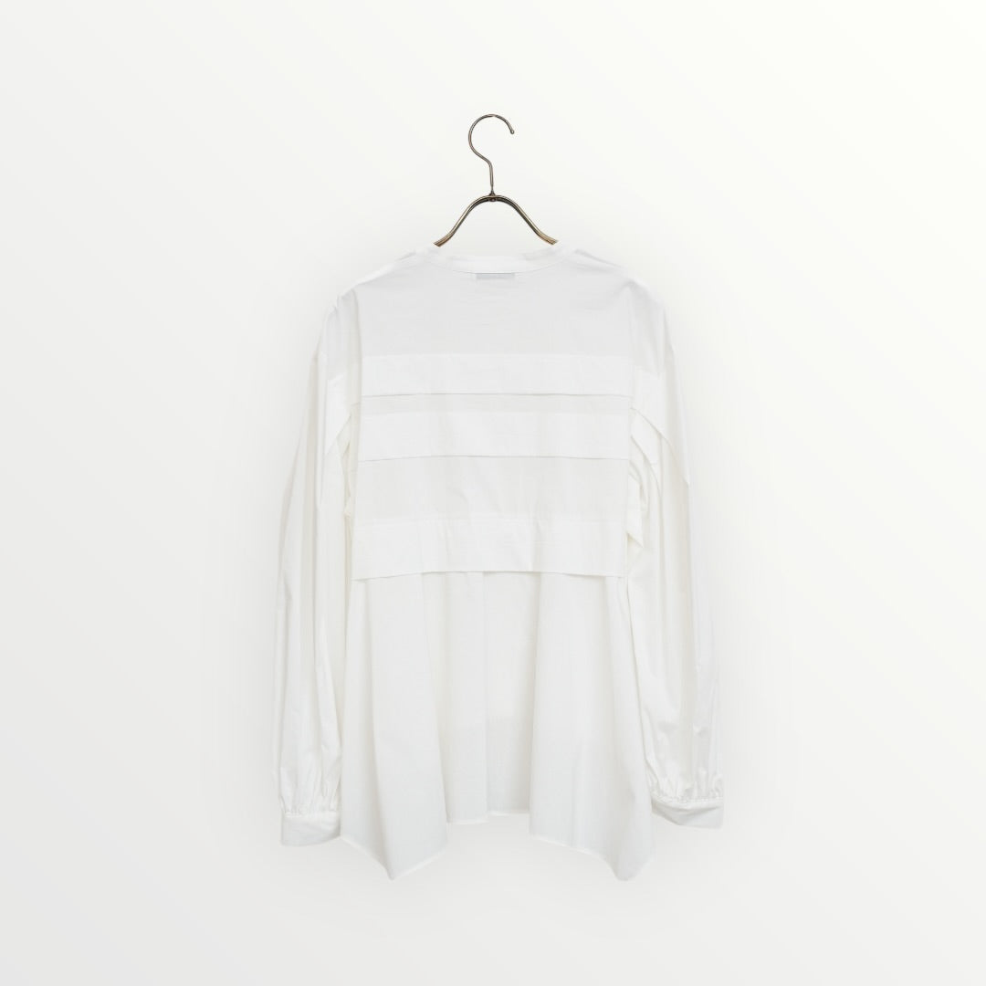 【CHIGNON】ピンタックフレア長袖ブラウス_251213002201