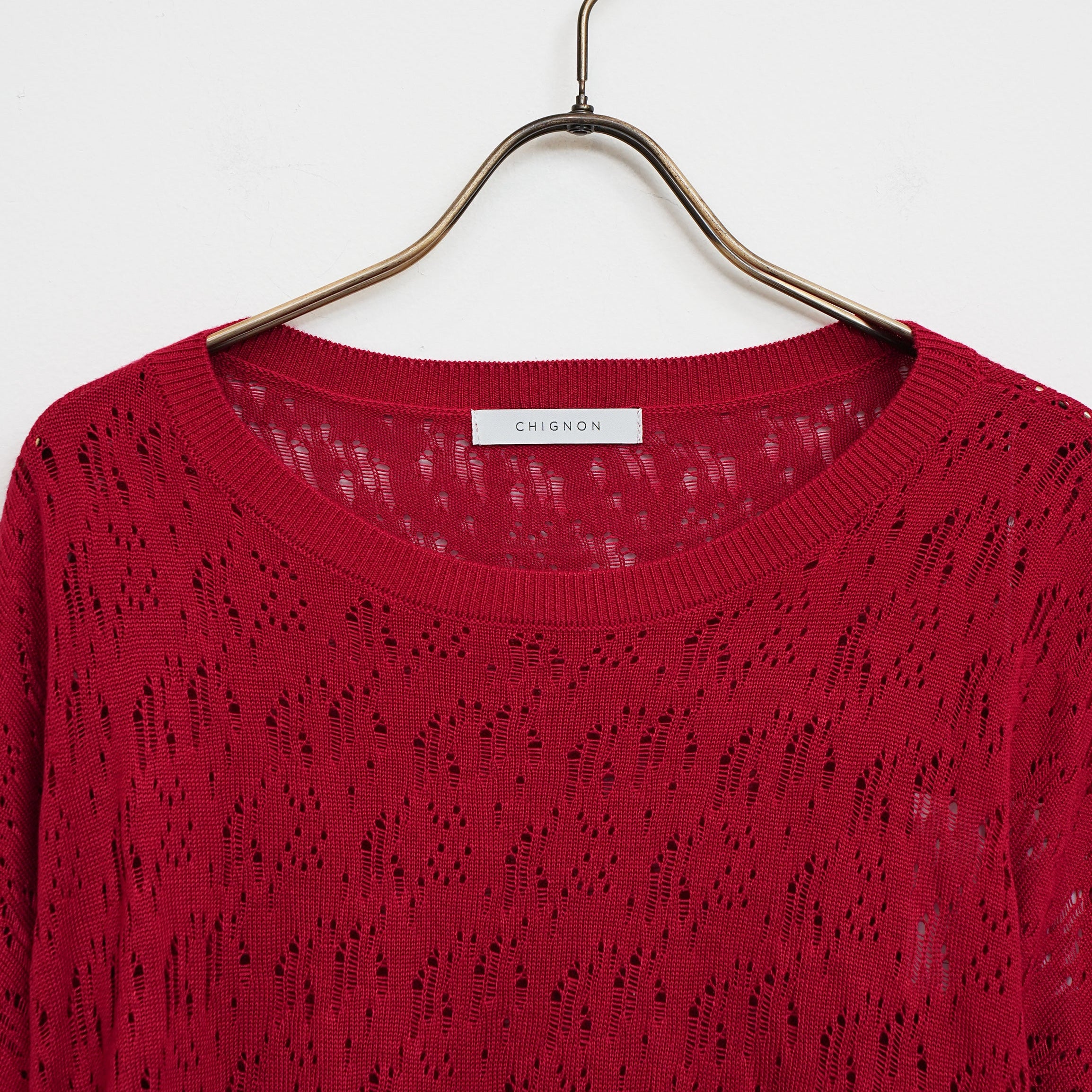 【CHIGNON】クラッシュドットニット_260205004189