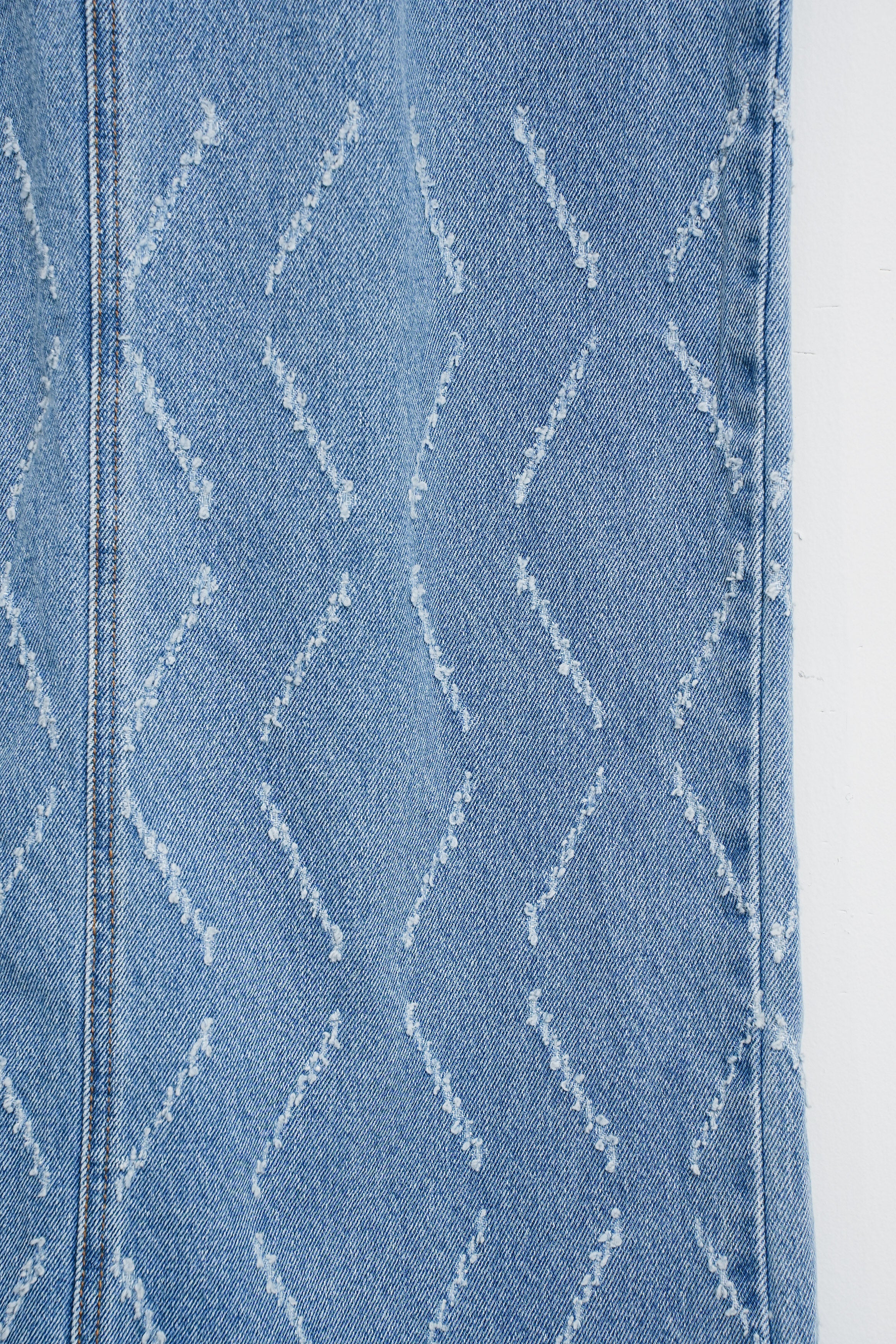 【YENN】LASER CUT DENIM SK_260203004019