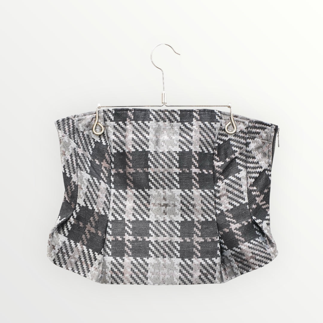 #55髙橋悠佳選手着用【SOI-MeME】チェックラメジャガードビスチェ_250812003780