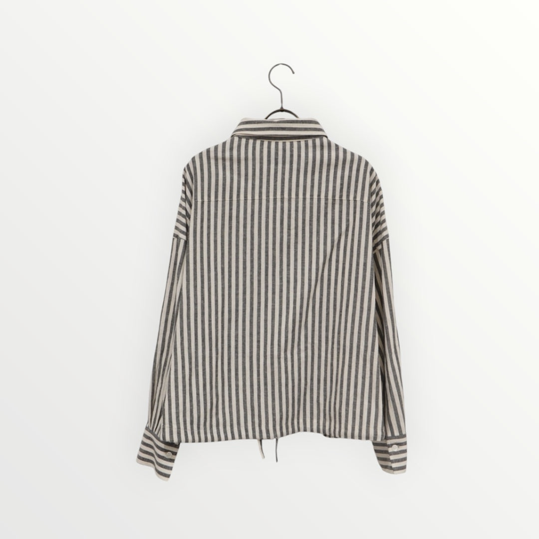 #6矢野祐未選手着用【MARIED'OR】ドロスト仕様 麻混シャツ_260228005770