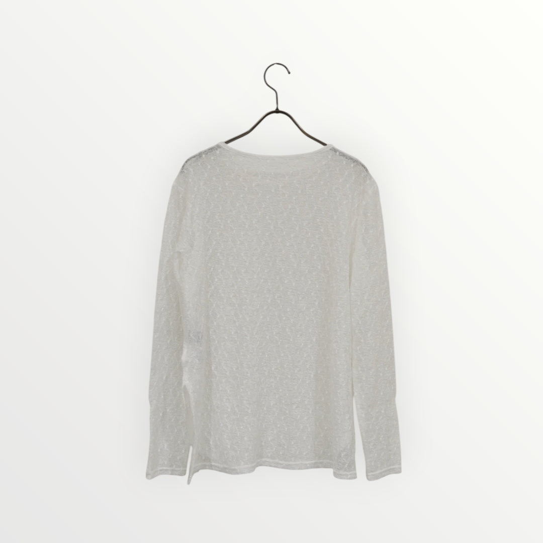 #6矢野祐未選手着用【SUGAR ROSE】シアー袖ボタントップス_260319007627