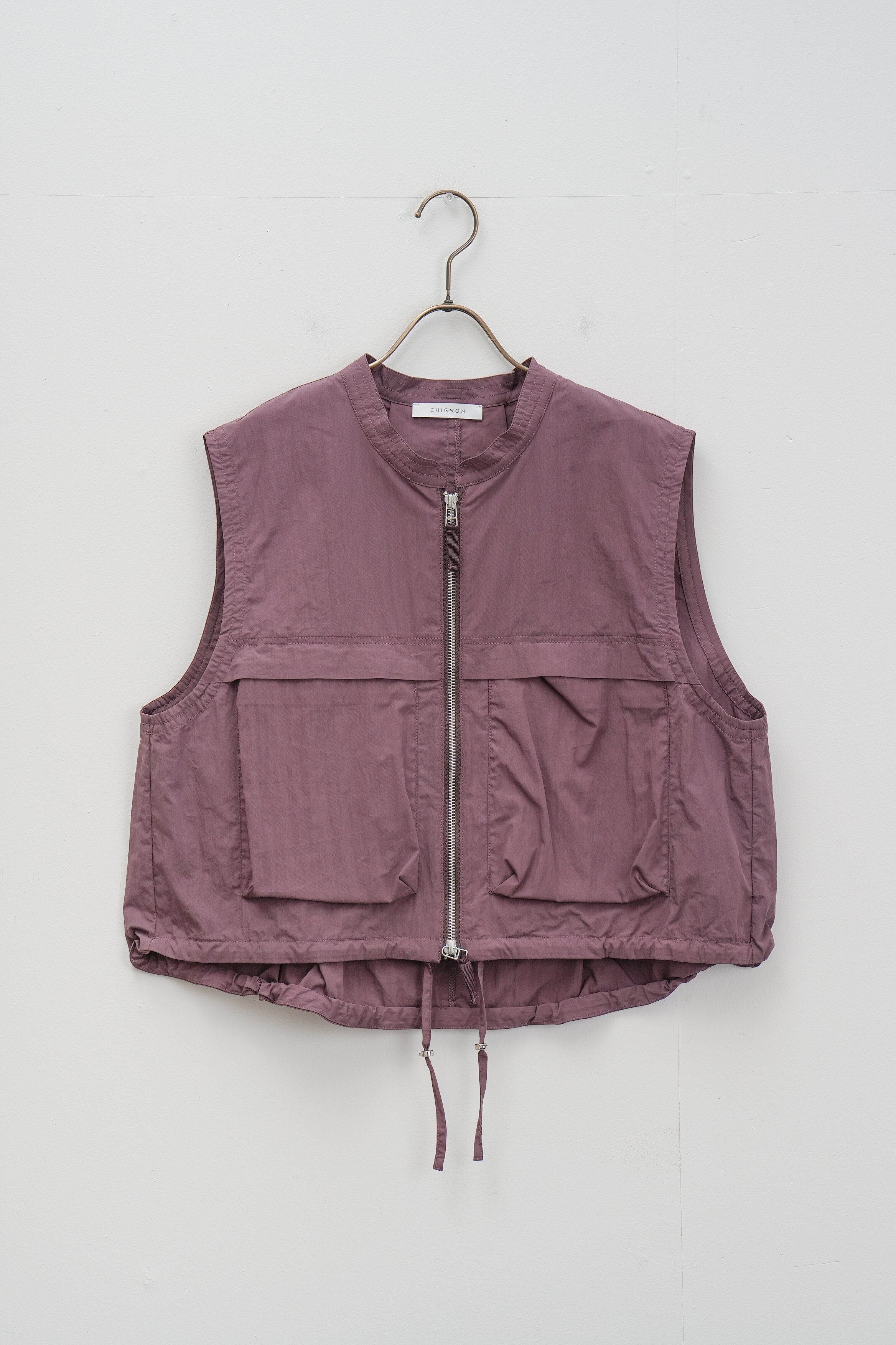 【CHIGNON】ポケットショートベスト_250405005666
