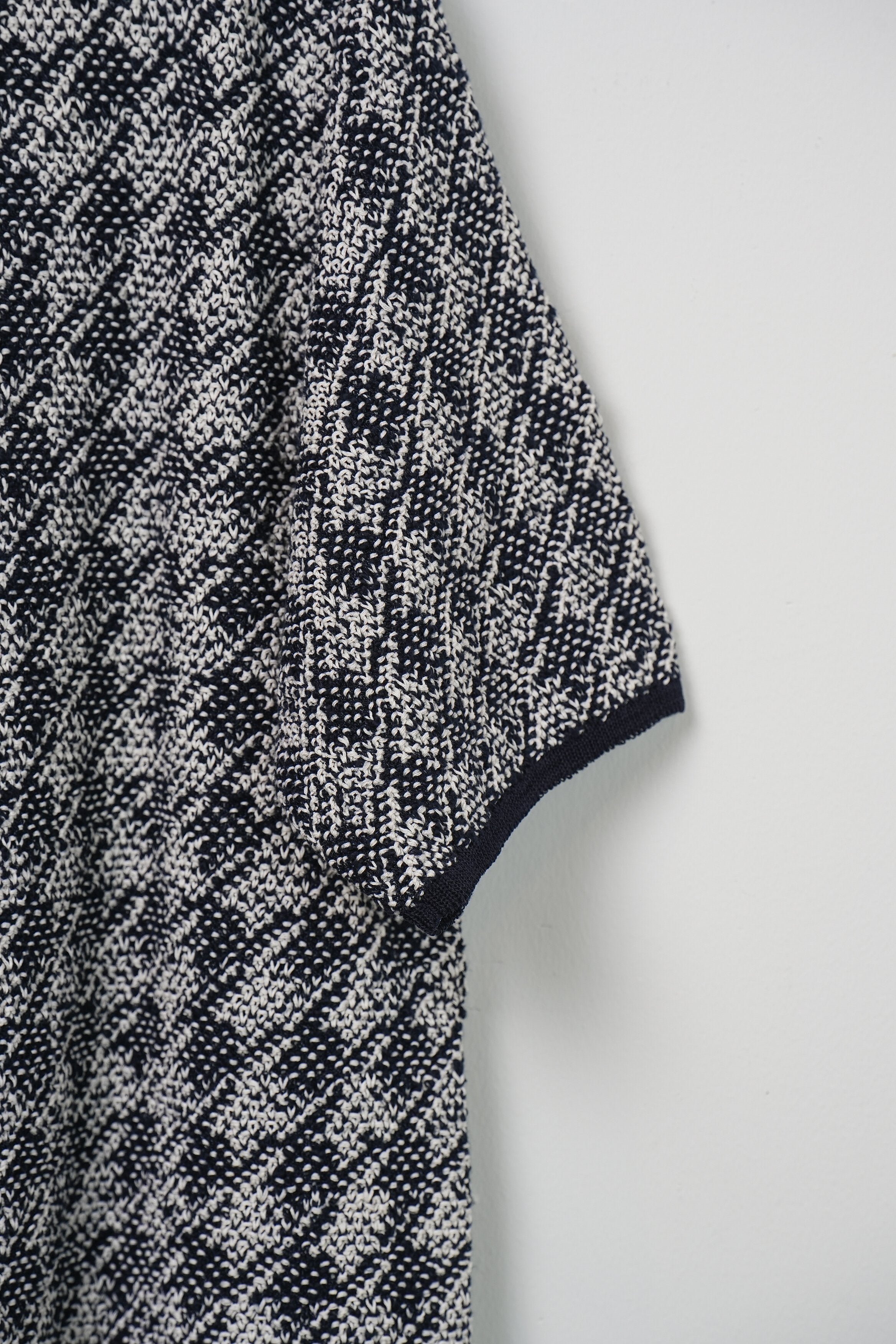 【COOHEM〈men's〉】HOUNDSTOOTH KNIT S/T_250228003402