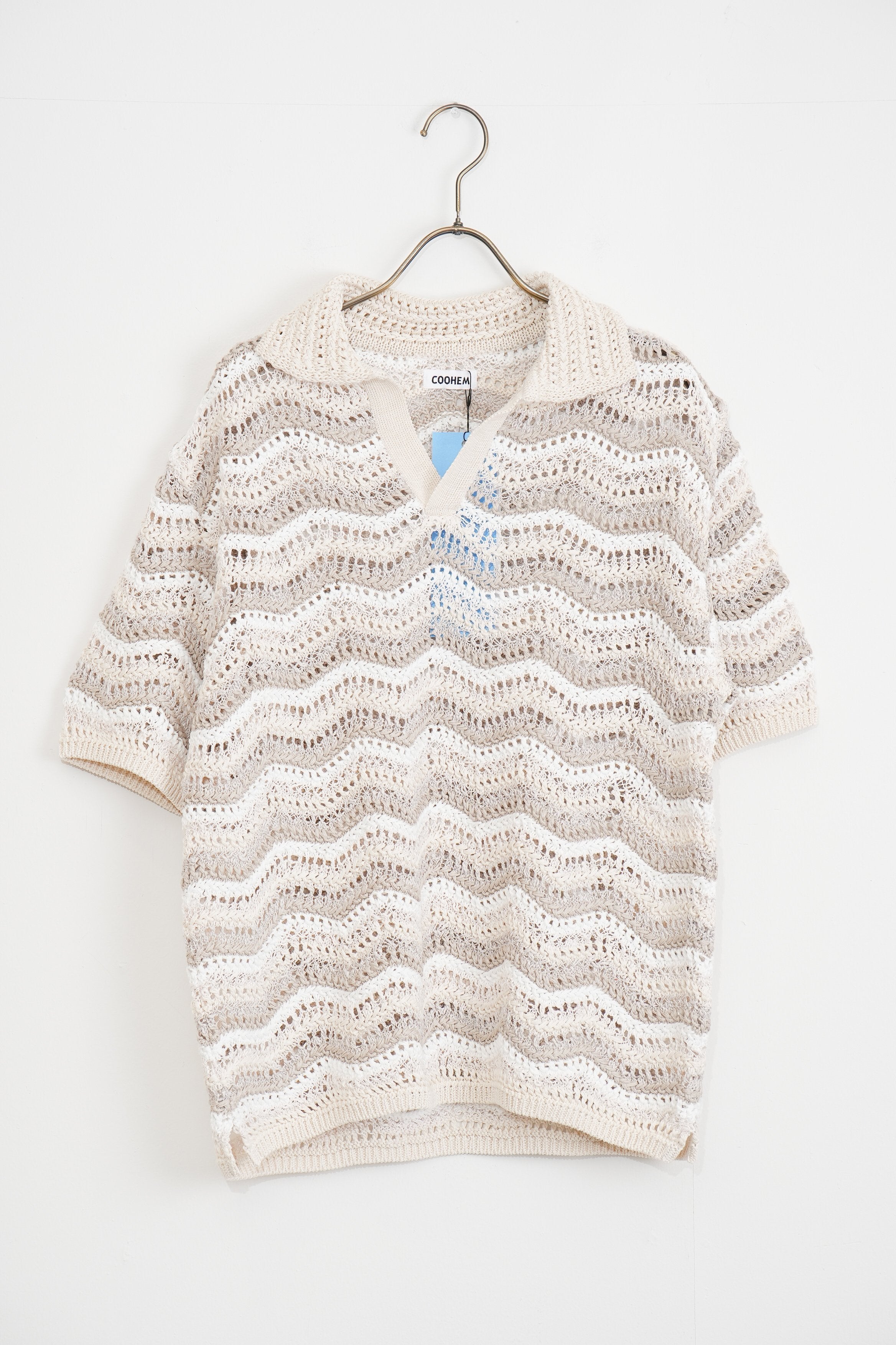 【COOHEM〈women's〉】ZIGZAG SUKASHI KNIT P/O_250326005055