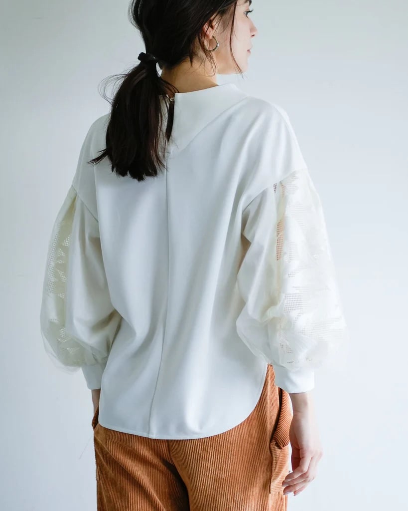 【Lallia Mù】ボタニカルレーススリーブプルオーバー_240725009693