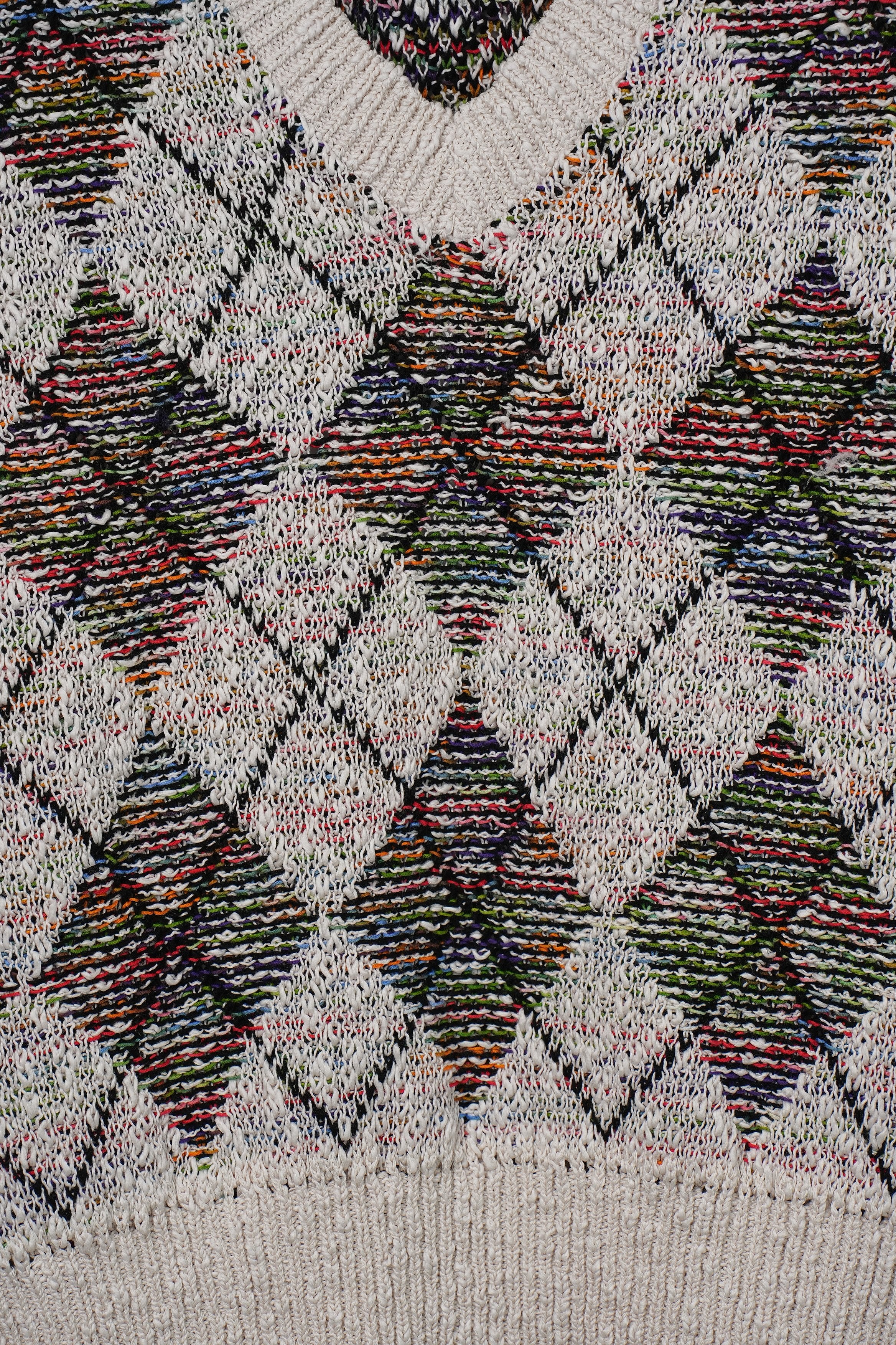 【COOHEM〈women's〉】SUMMER ARGYLE KNIT V/T_250228003386