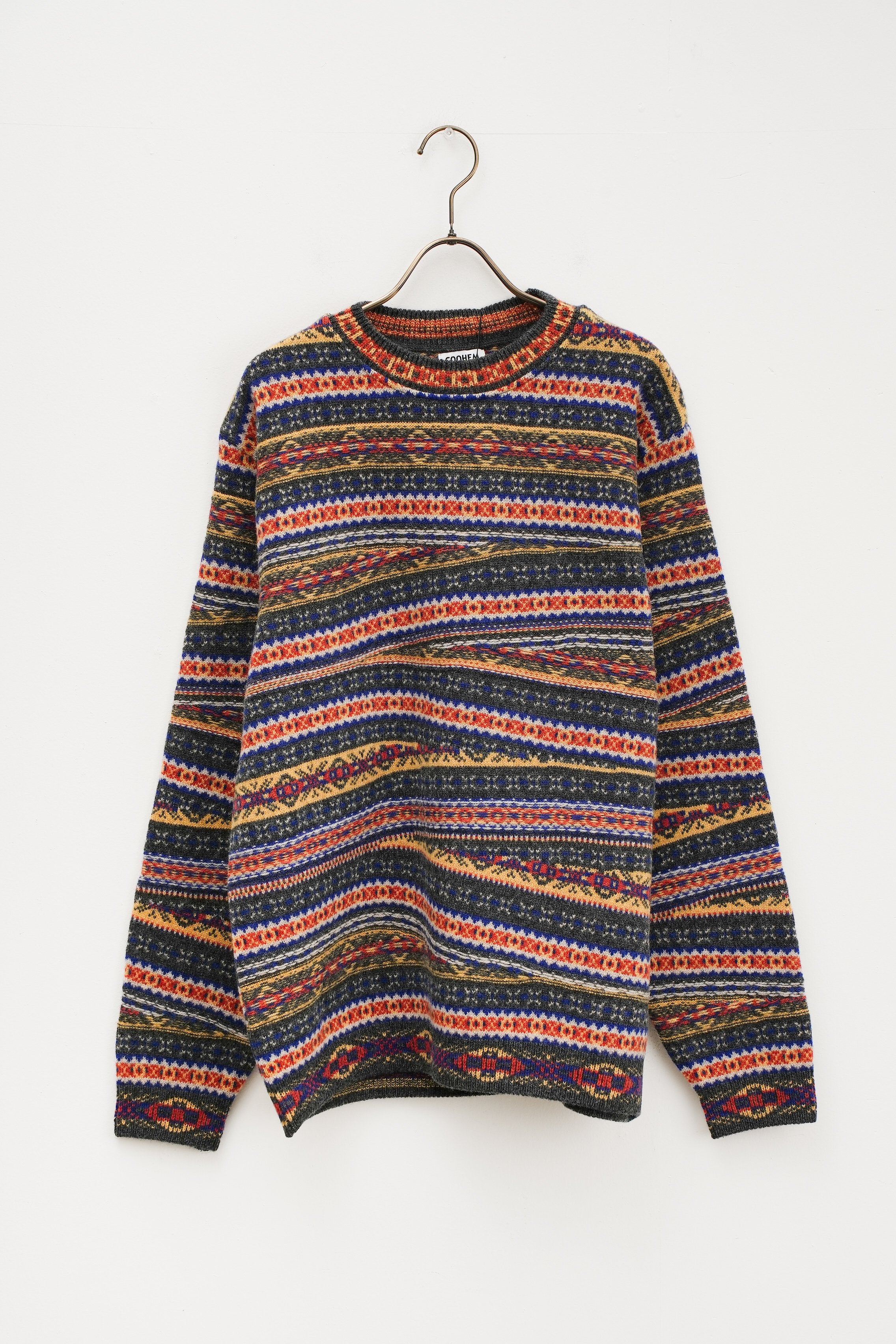 【COOHEM〈men's〉】CRAZY FAIR ISLE KNIT PULLOVER_250828004519