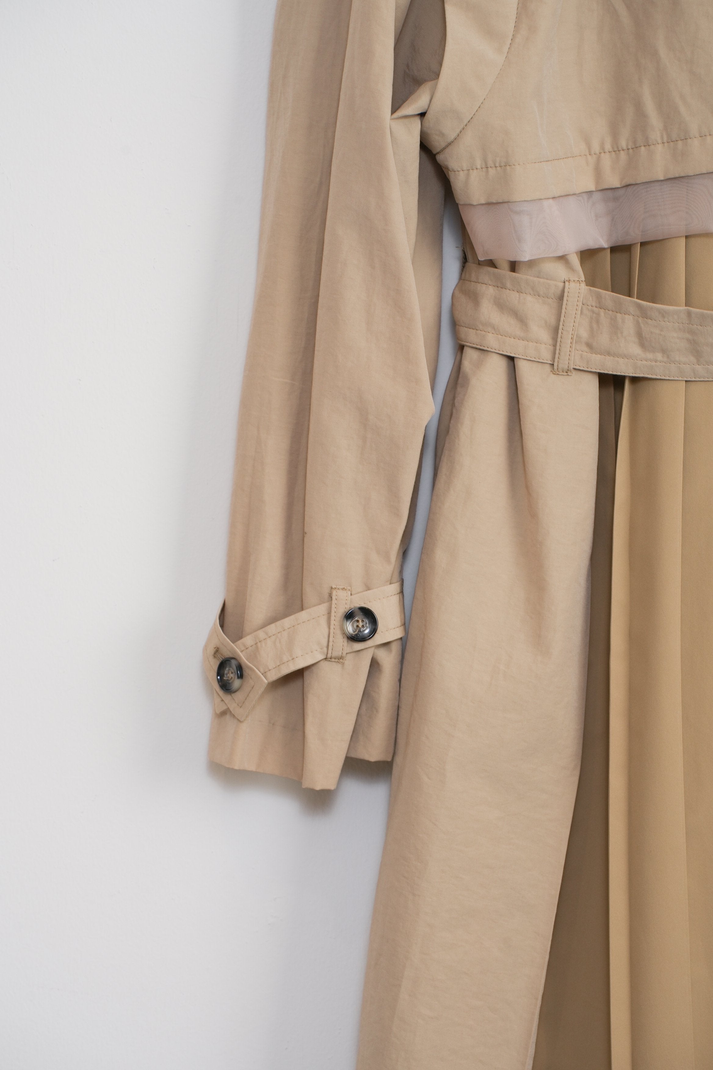 【Lallia Mù】デタッチスリーブミドルトレンチコート_240301008182