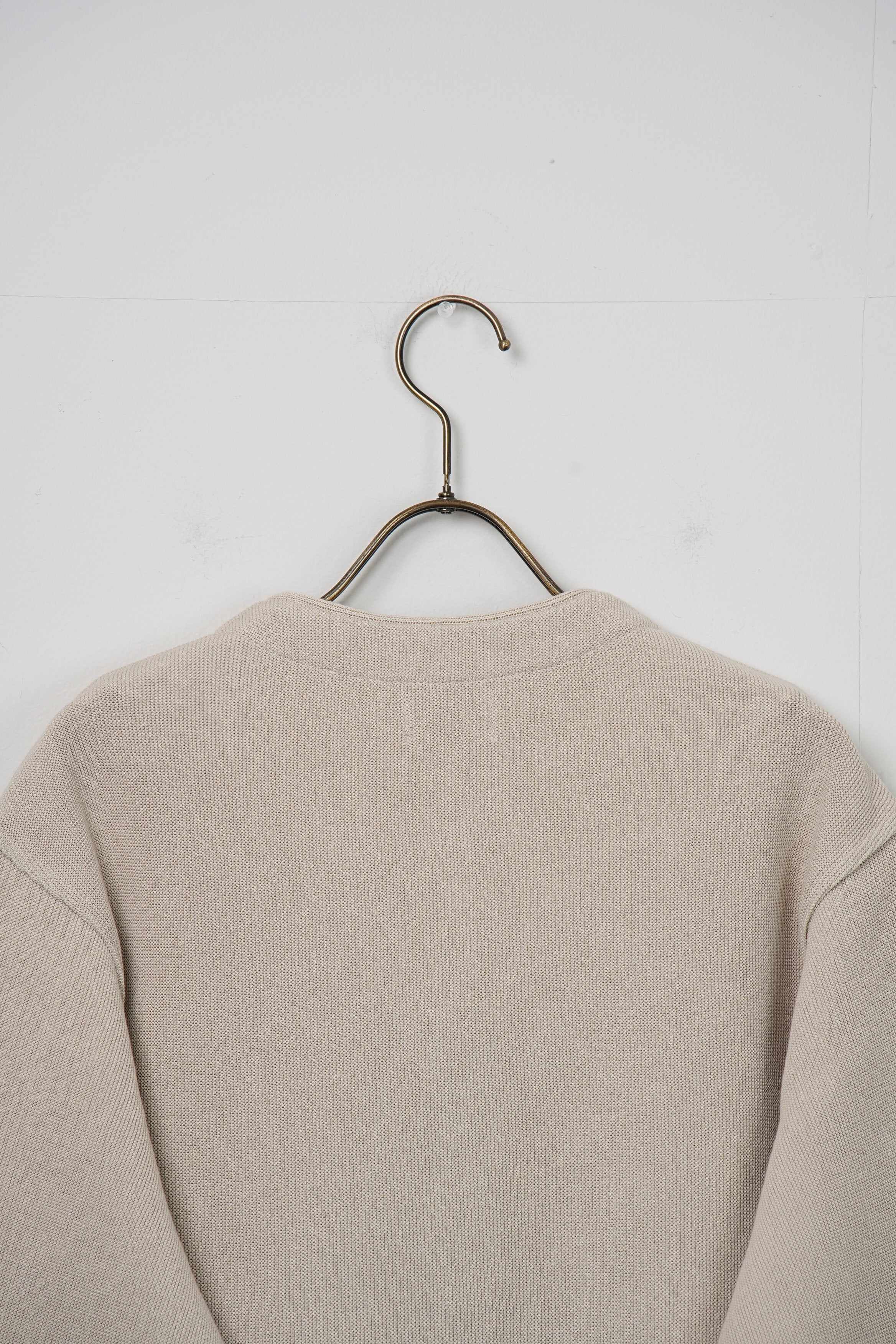 【Yonetomi〈unisex〉】GIMA COTTON KNIT C/D (V NECK)_250228003409