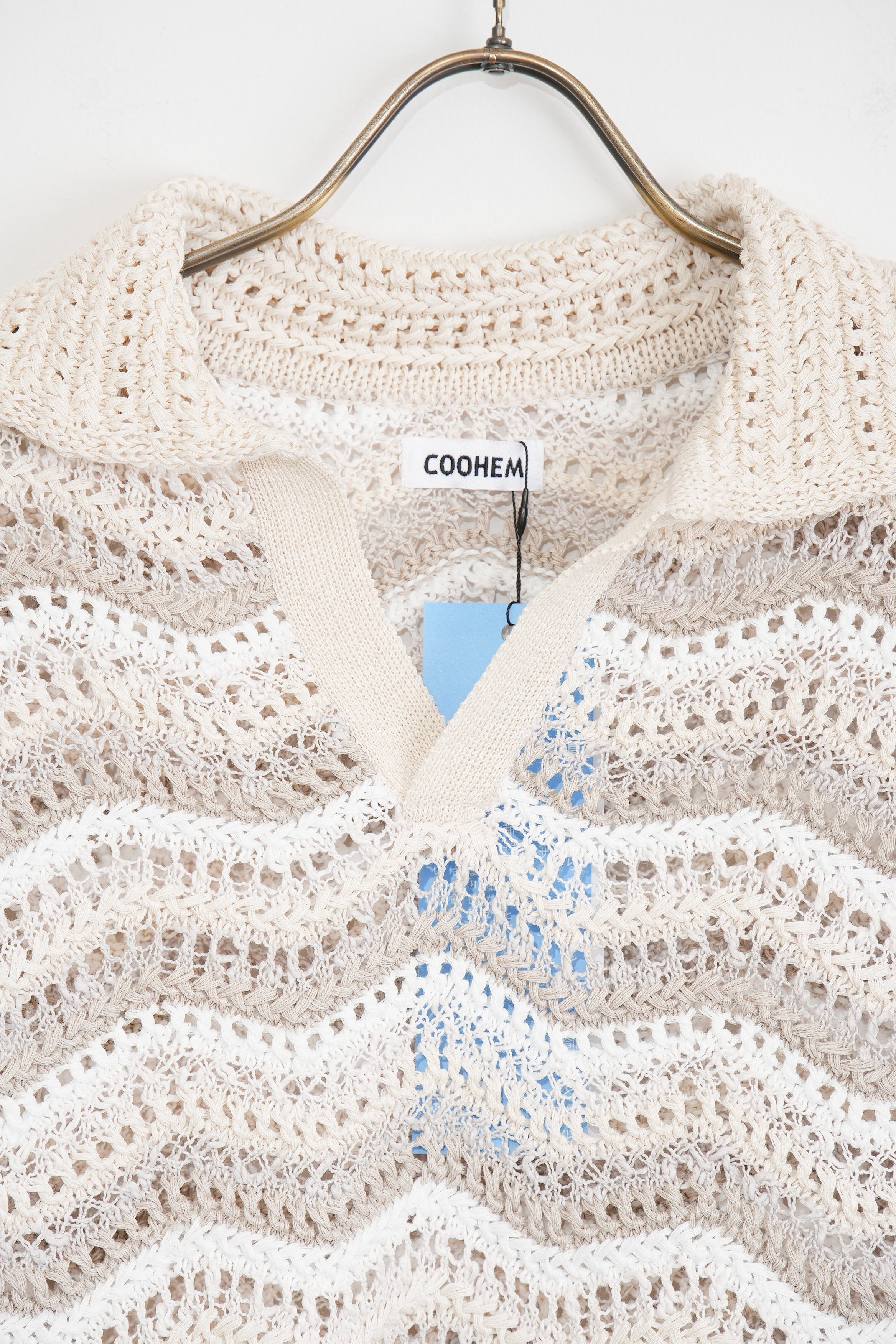 【COOHEM〈women's〉】ZIGZAG SUKASHI KNIT P/O_250326005055