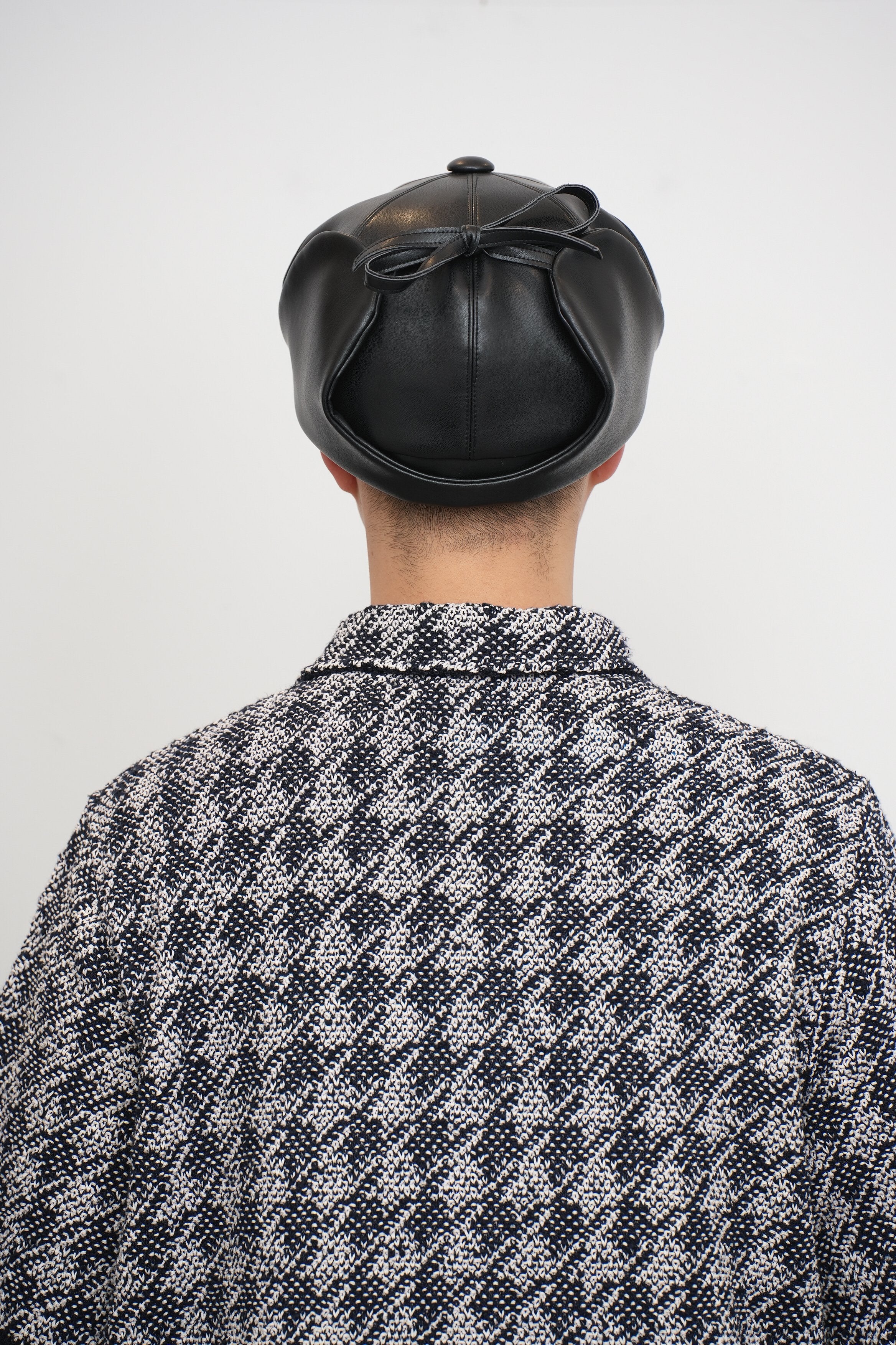 【COOHEM〈men's〉】HOUNDSTOOTH KNIT S/T_250228003402