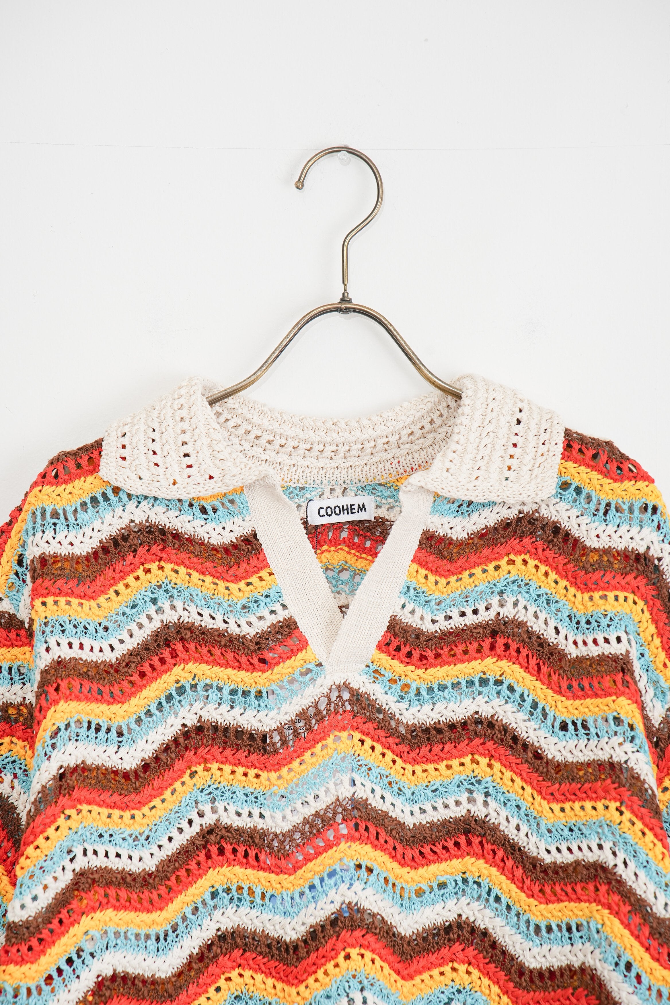 【COOHEM〈women's〉】ZIGZAG SUKASHI KNIT P/O_250326005055