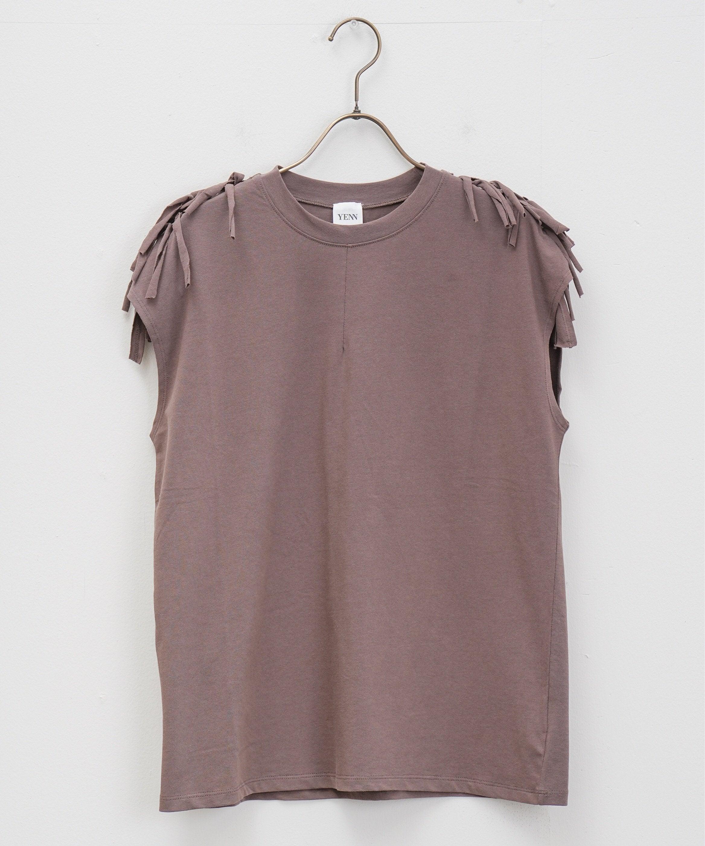 【YENN】ショルダーリボントップス_250405005671