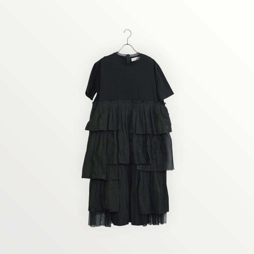 【MARILYN MOON】Raffle pleats layered dress_240404001503