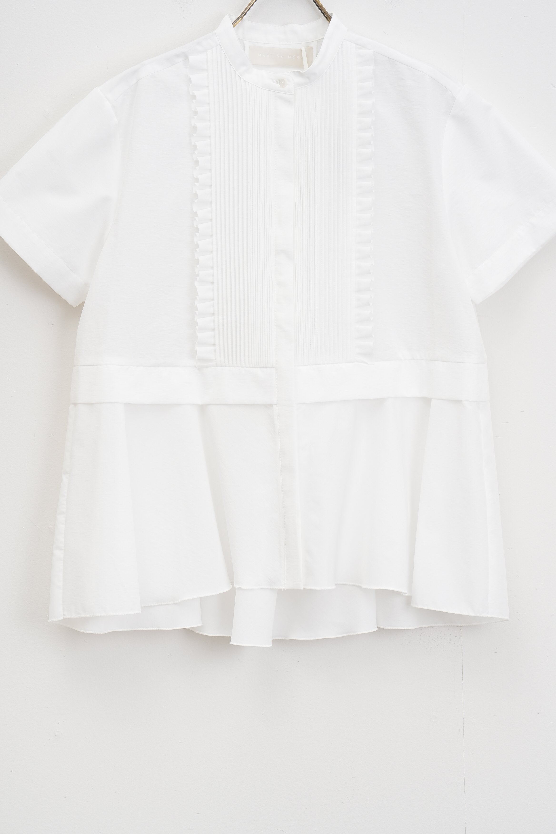 【MARILYN MOON】タックフリルフレアハーフスリーブシャツ_250328005237