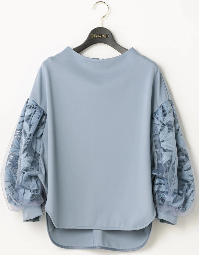 【Lallia Mù】ボタニカルレーススリーブプルオーバー_240725009693