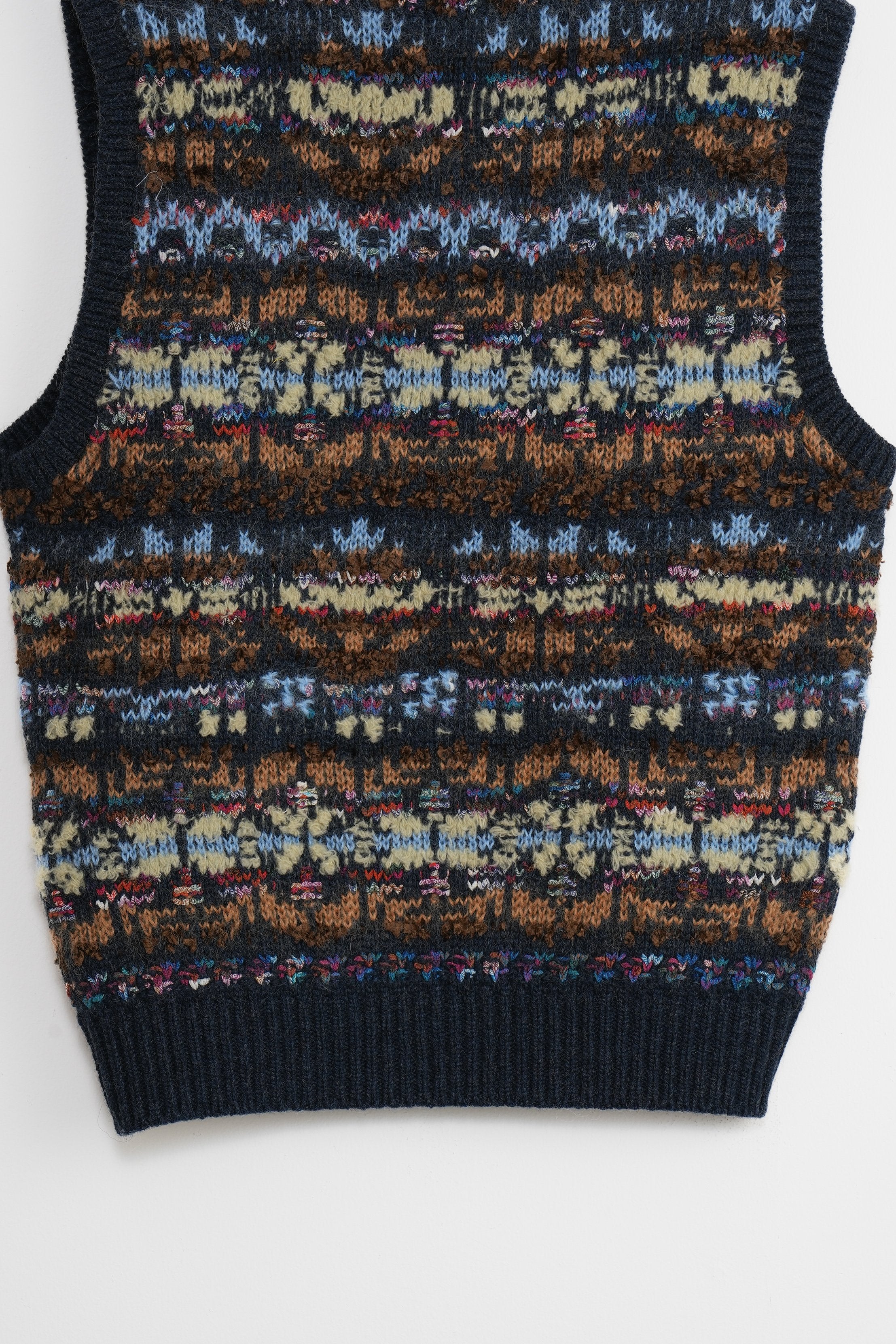 【COOHEM〈men's〉】FAIR ISLE KNIT V/T_241003004357