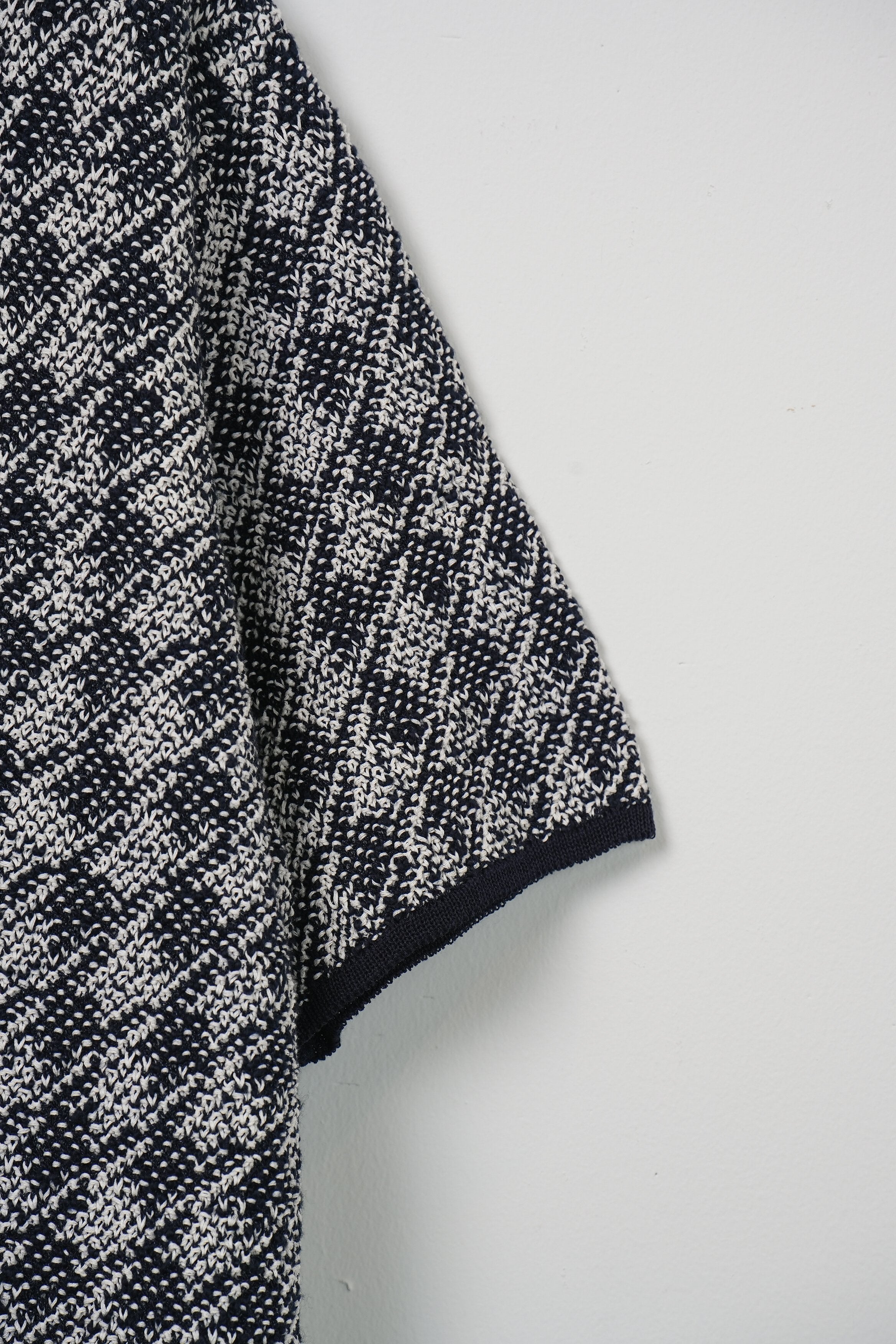 【COOHEM〈men's〉】HOUNDSTOOTH KNIT S/T_250228003402