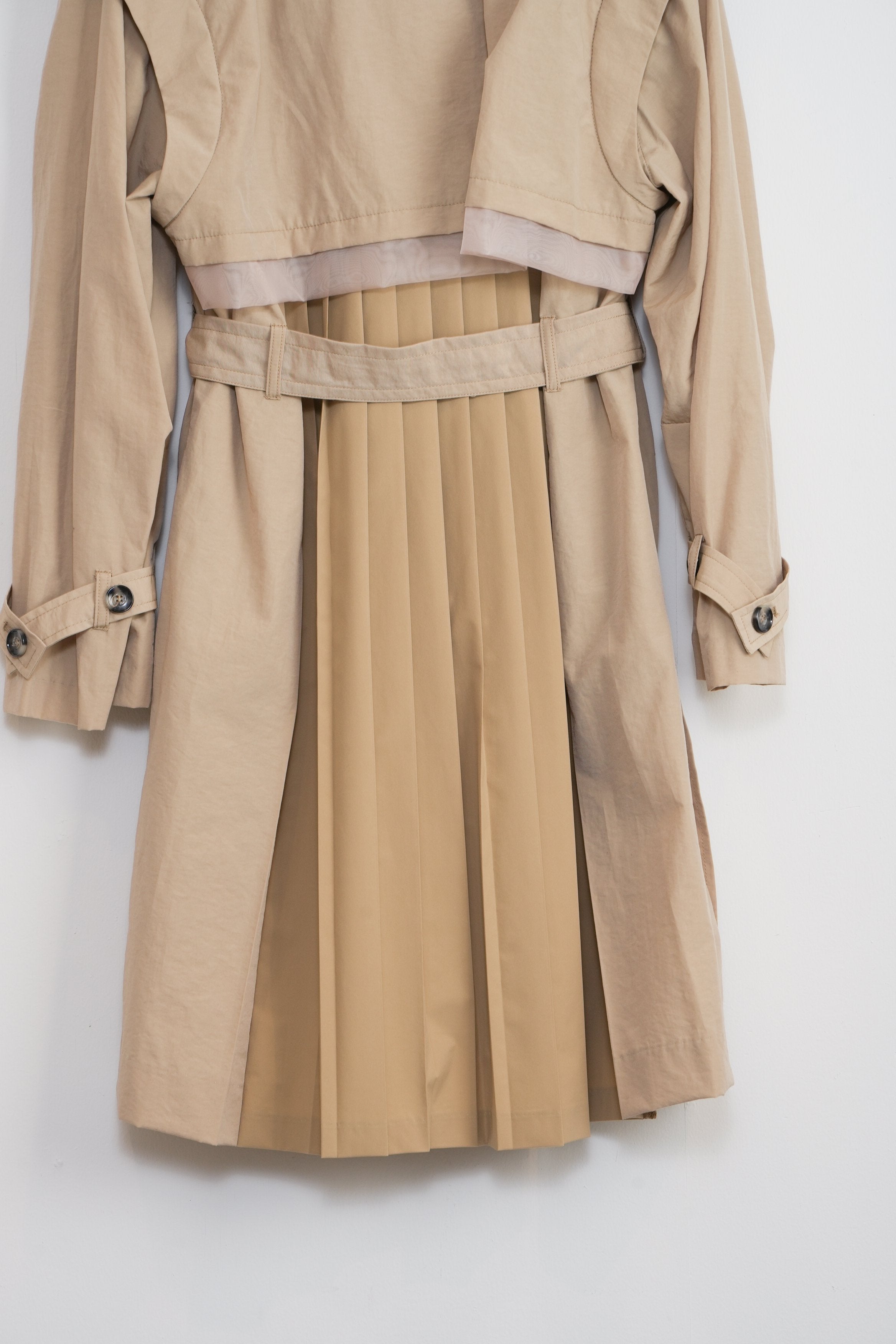 【Lallia Mù】デタッチスリーブミドルトレンチコート_240301008182