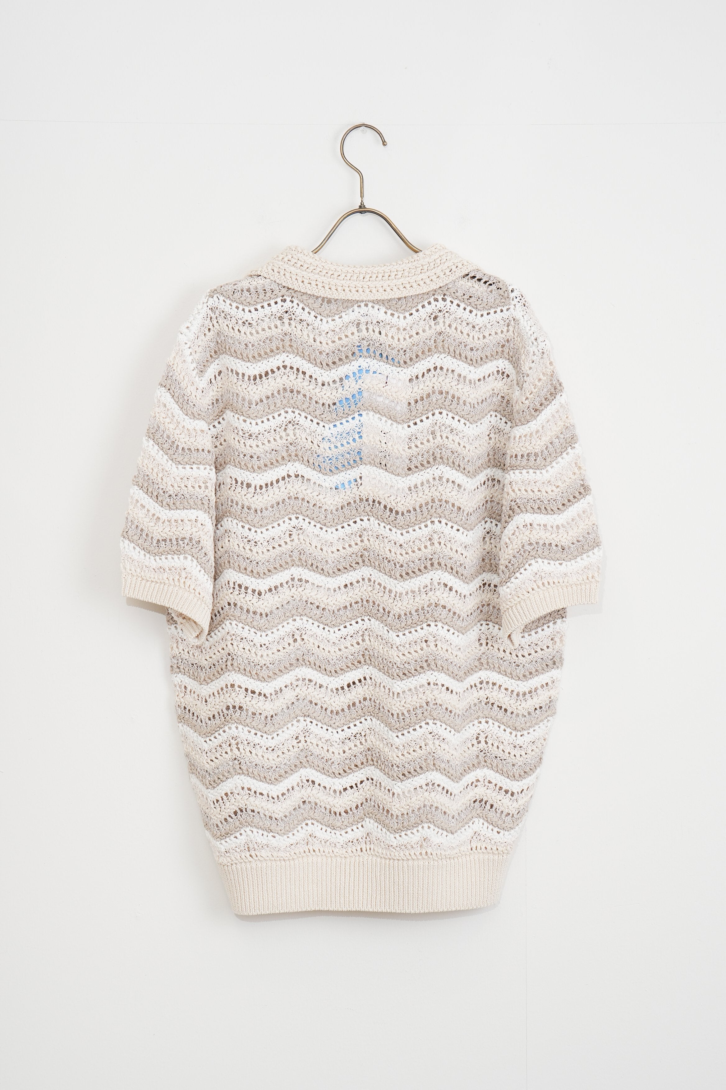 【COOHEM〈men's〉】ZIGZAG SUKASHI KNIT P/O_250326005062