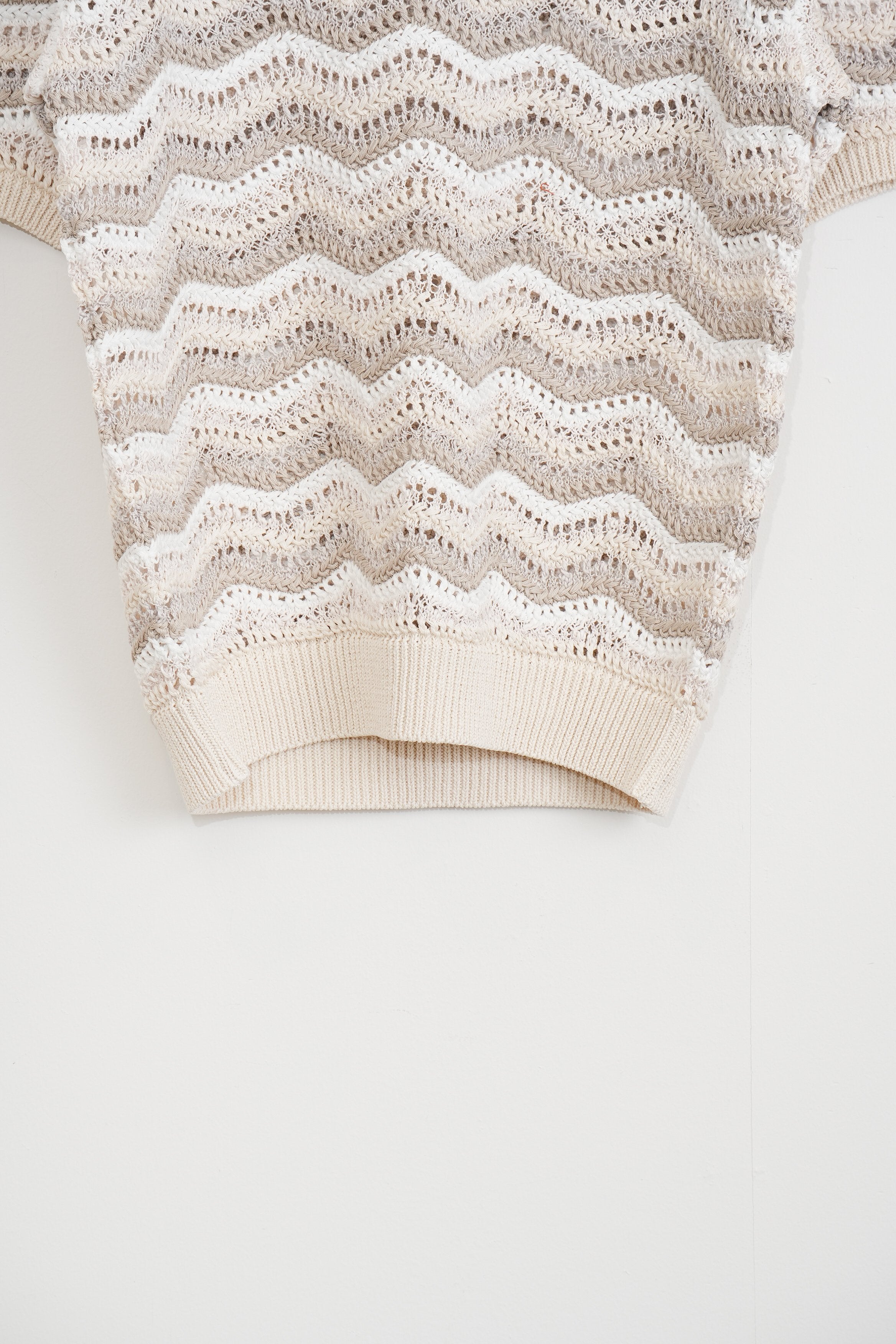 【COOHEM〈men's〉】ZIGZAG SUKASHI KNIT P/O_250326005062