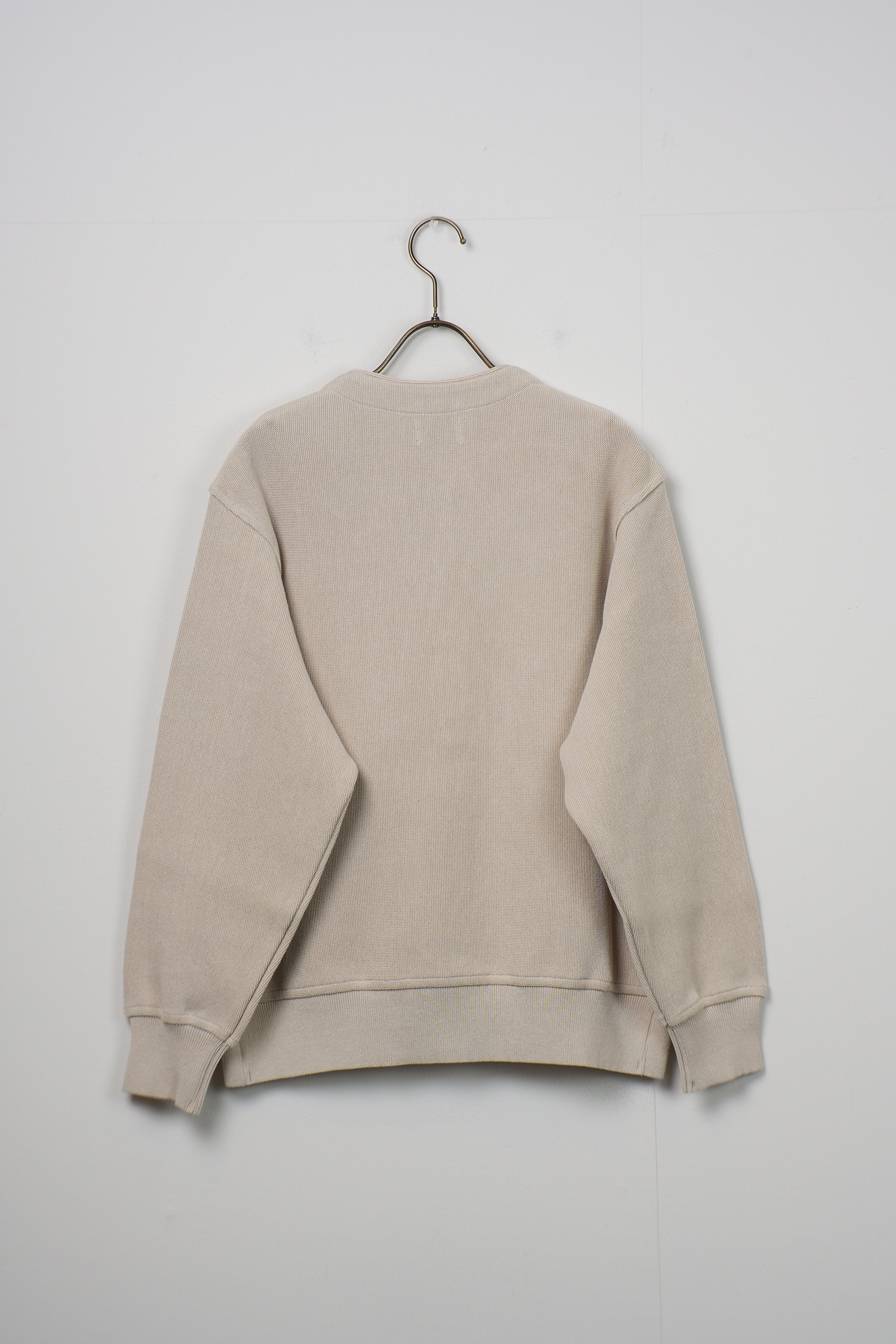 【Yonetomi〈unisex〉】GIMA COTTON KNIT C/D (V NECK)_250228003409