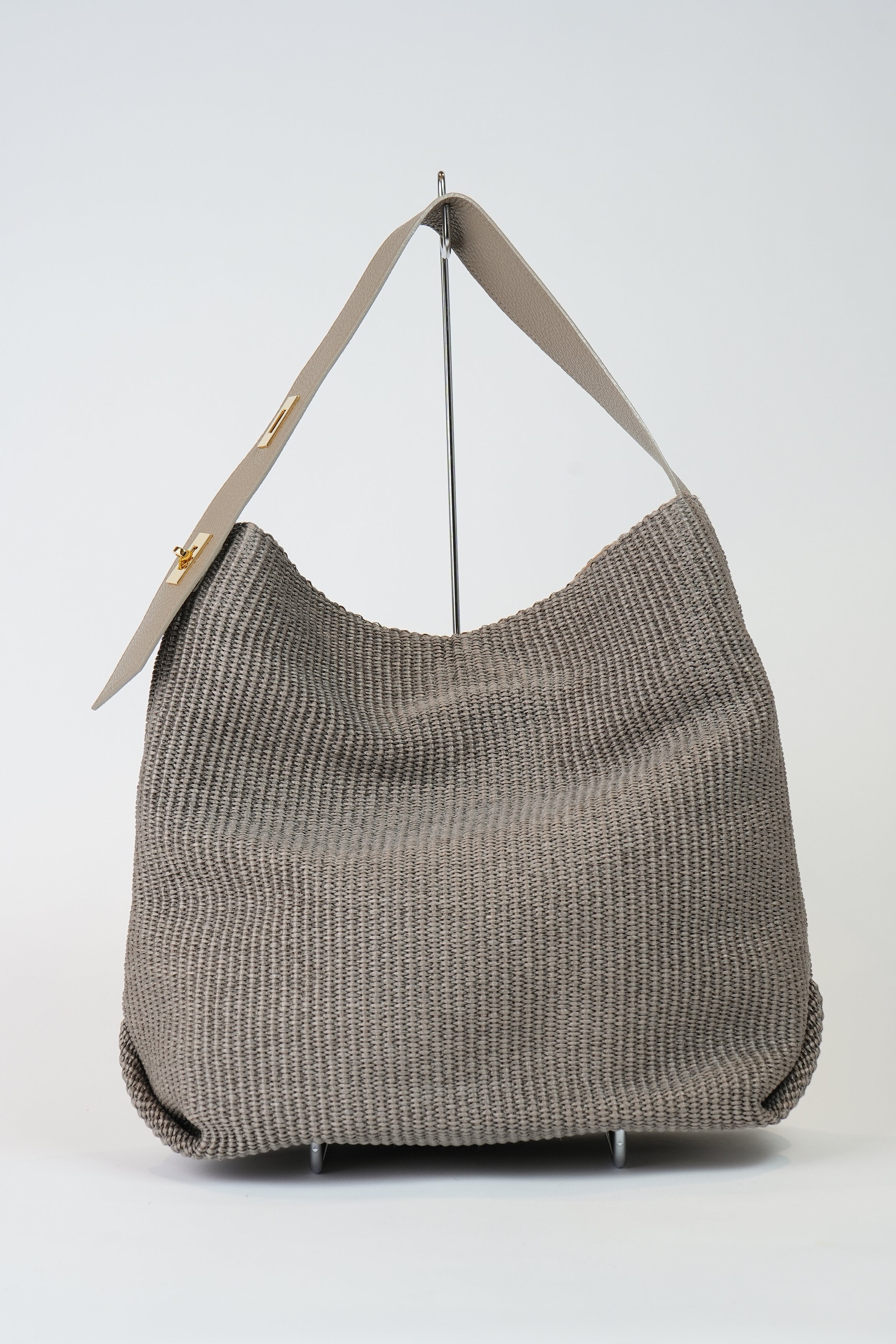 【VIOLAd'ORO】SANDRO イタリアンラフィアシート ワンショルダーバッグ_250301003470