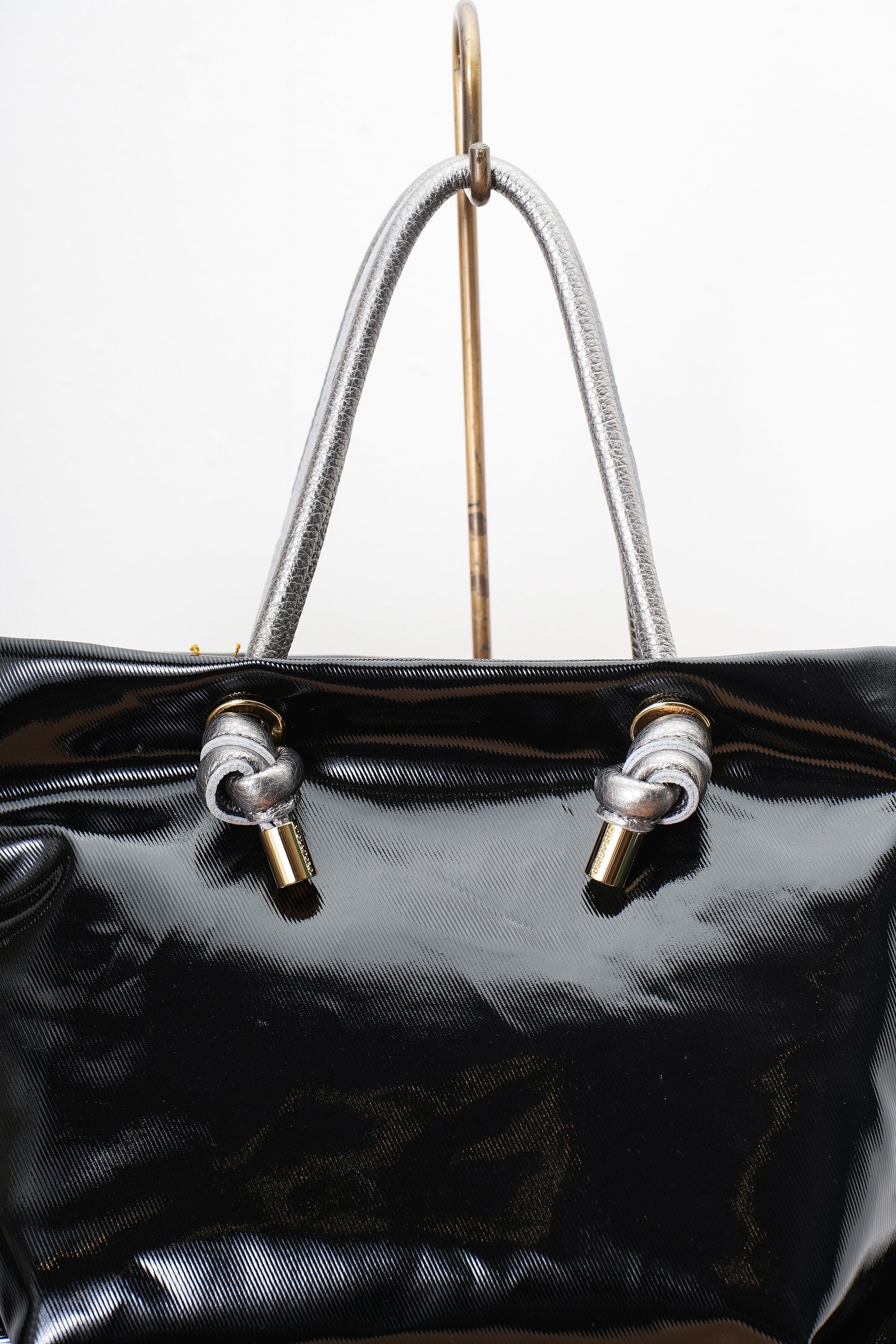 【VIOLAd'ORO】ノットハンドルPVCトートバッグSサイズ_250530009614