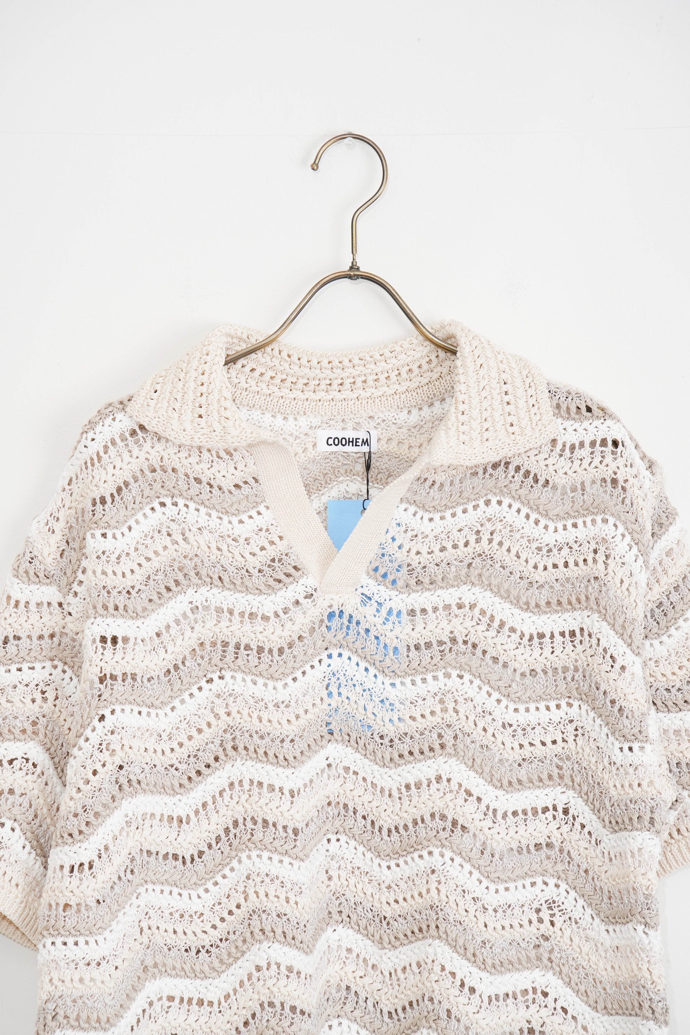 【COOHEM〈women's〉】ZIGZAG SUKASHI KNIT P/O_250326005055