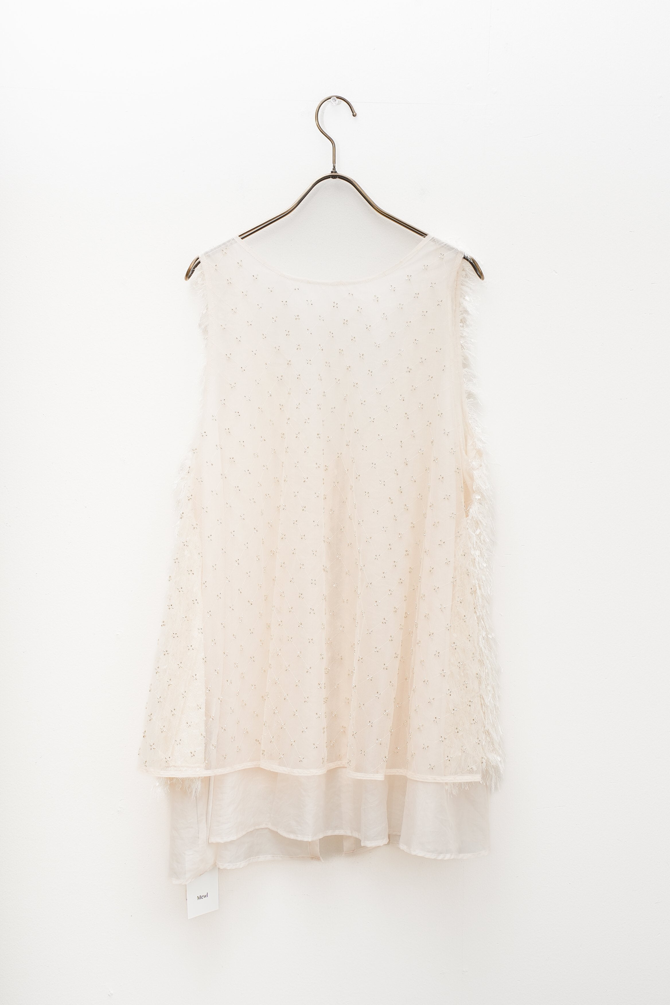 【Mewl】ふわふわジャガードチュニックベスト_250809003686