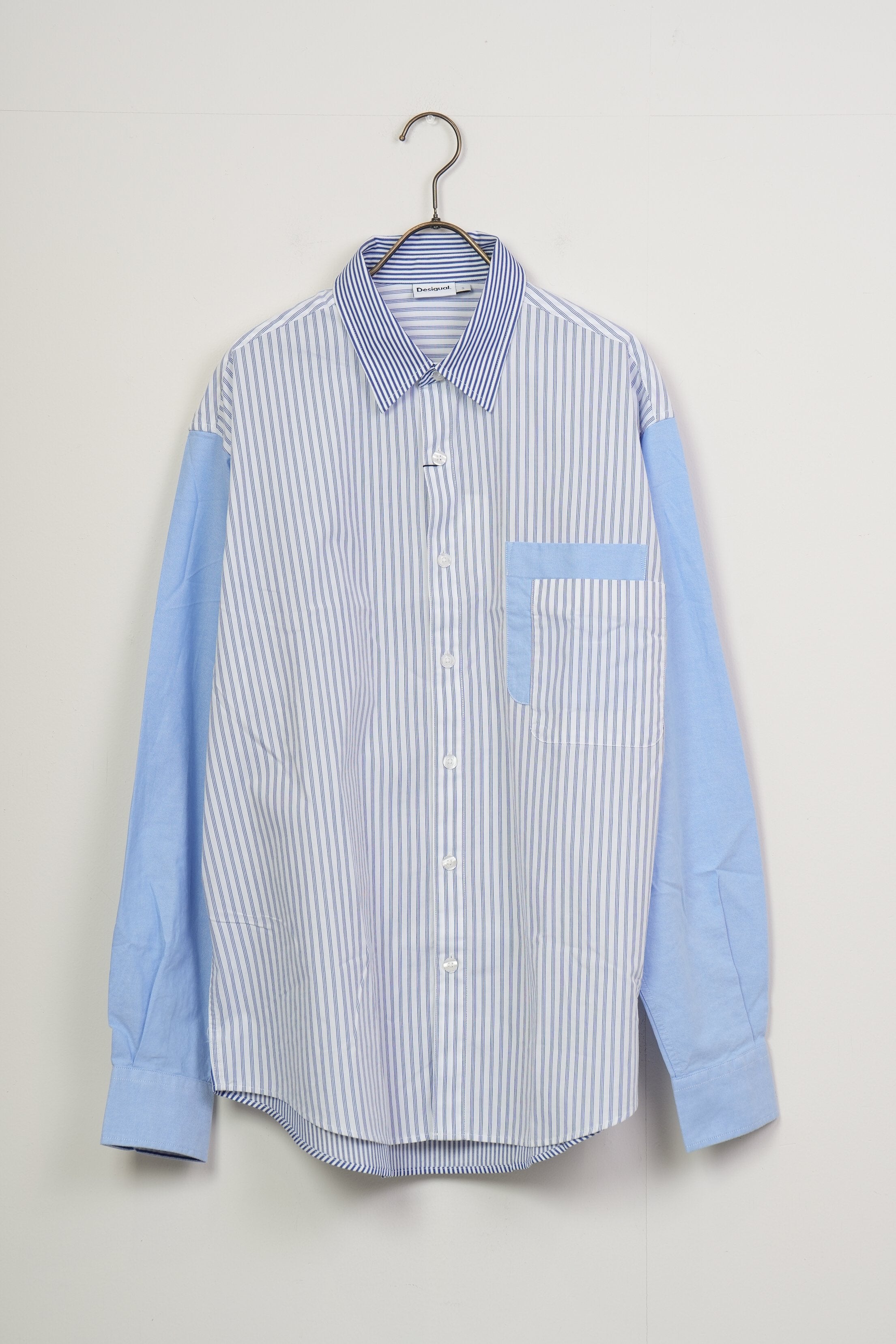 【Desigual〈men〉】パッチワークコンビネーションシャツ_250129001323