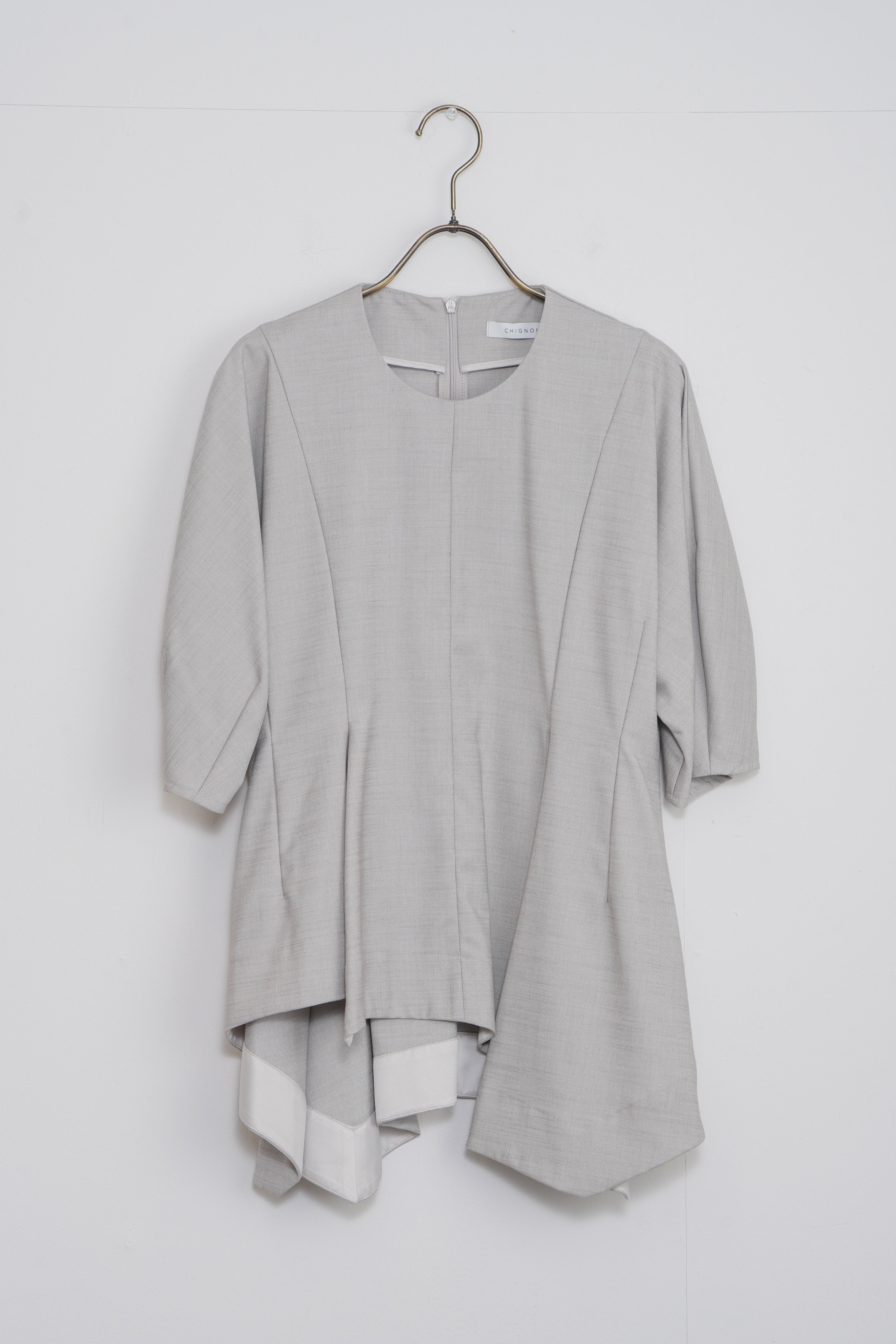 【CHIGNON】交織ｲﾚｷﾞｭﾗｰﾍﾑTOPS_240203006195