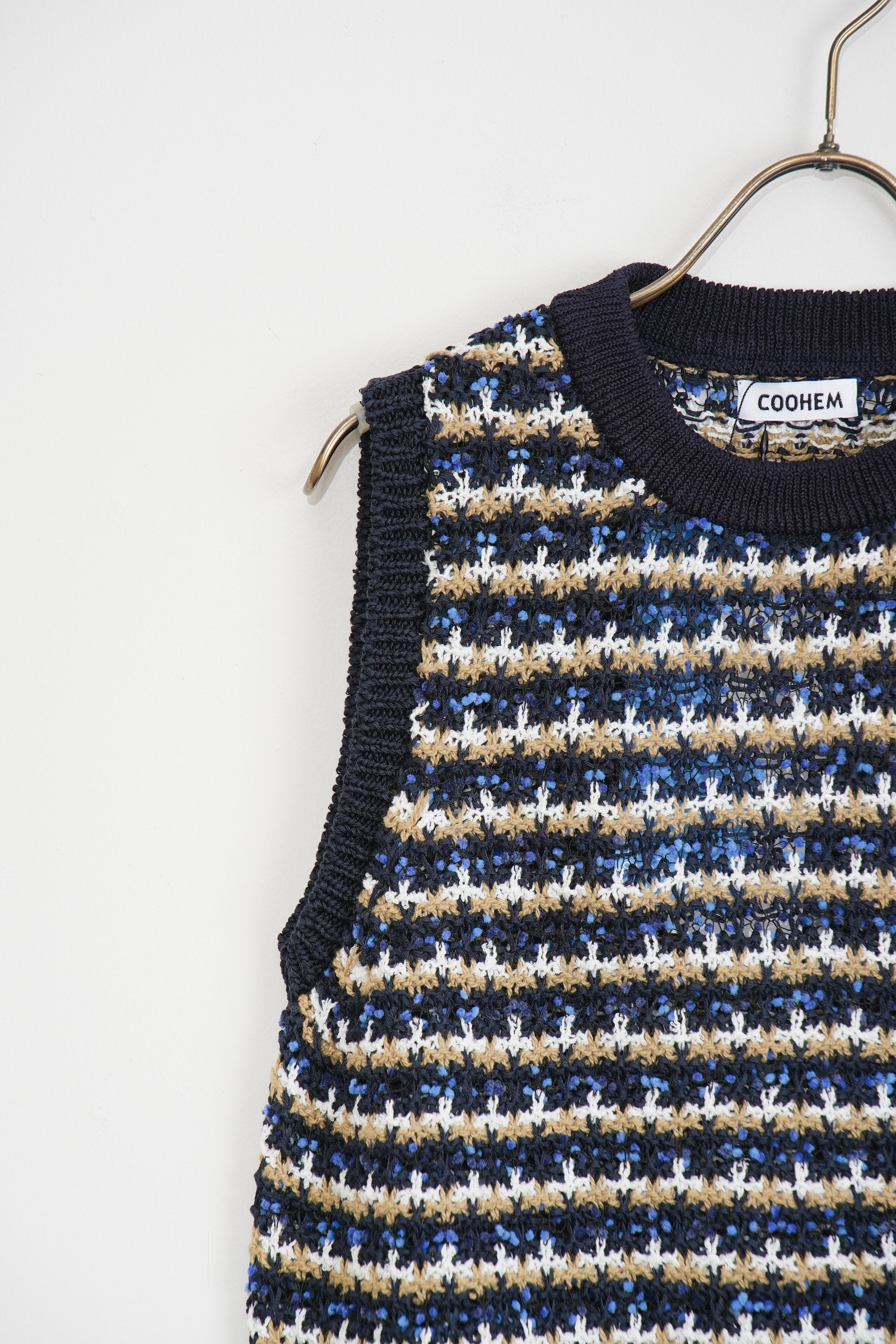 【COOHEM〈women's〉】SUKASHI BORDER KNIT V/T_250326005056