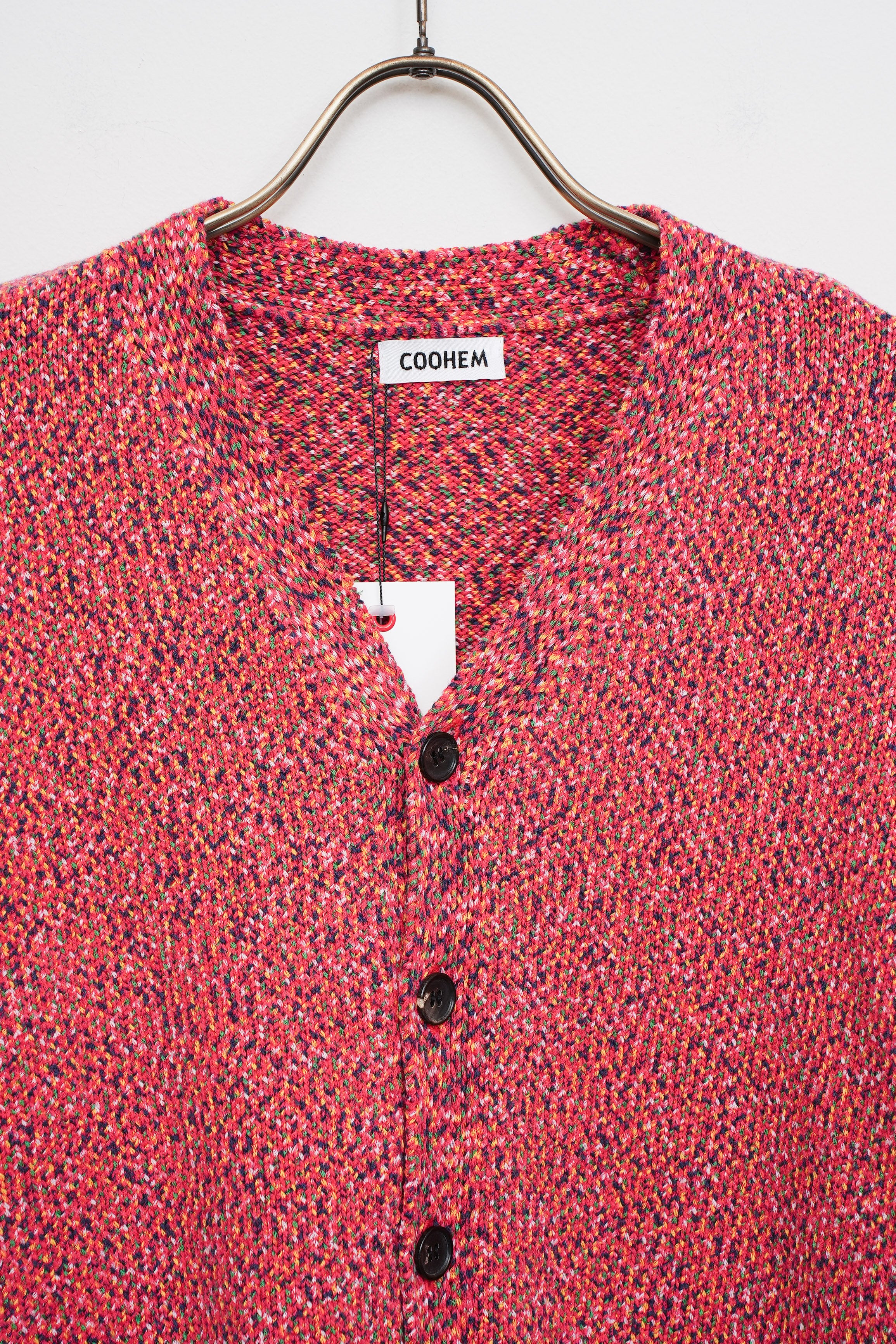 【COOHEM〈women's〉】FLECKED COTTON KNIT CARDIGAN_250802003313