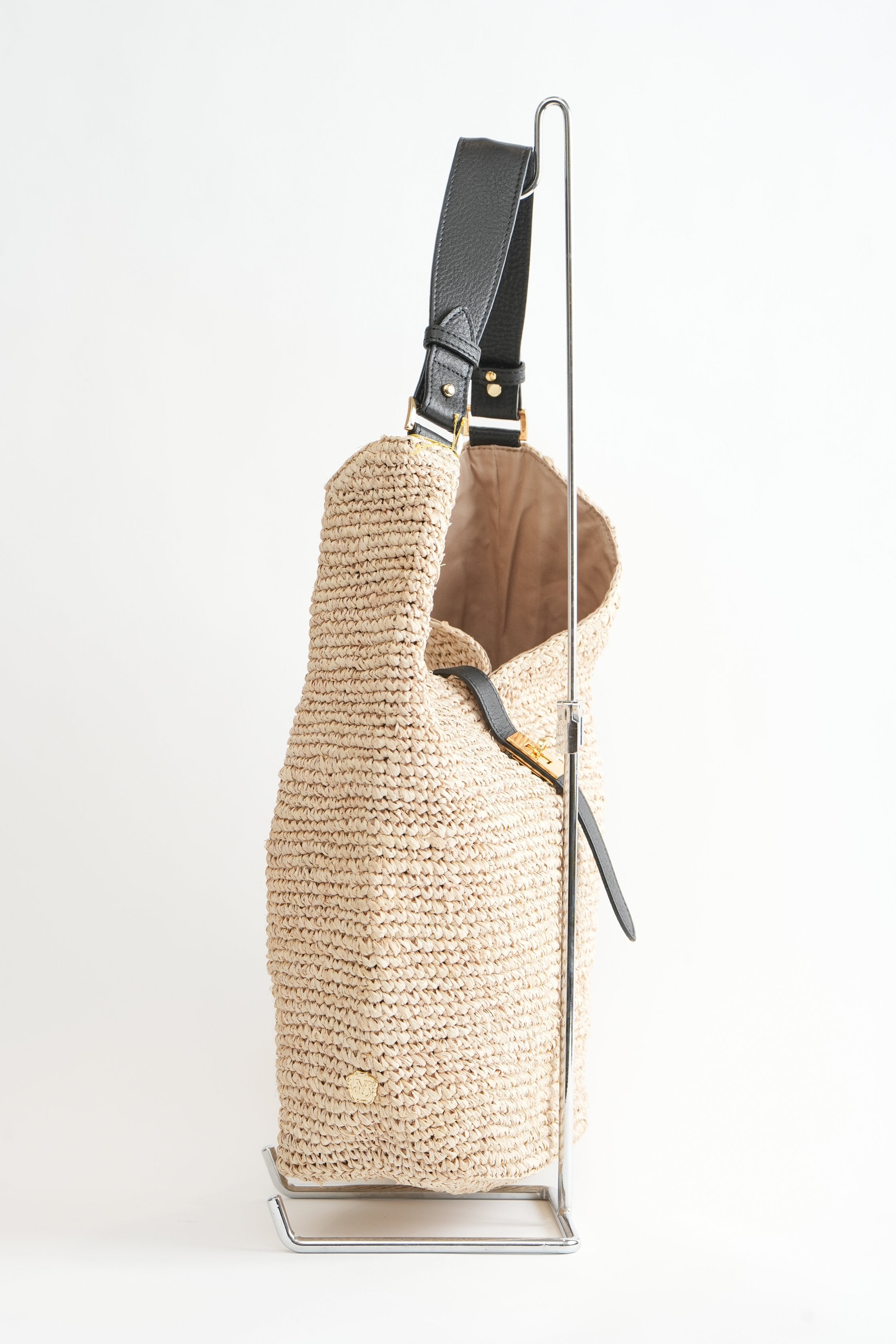 【VIOLAd'ORO】SANDRO ラフィア ワンショルダーバッグ_240318009742