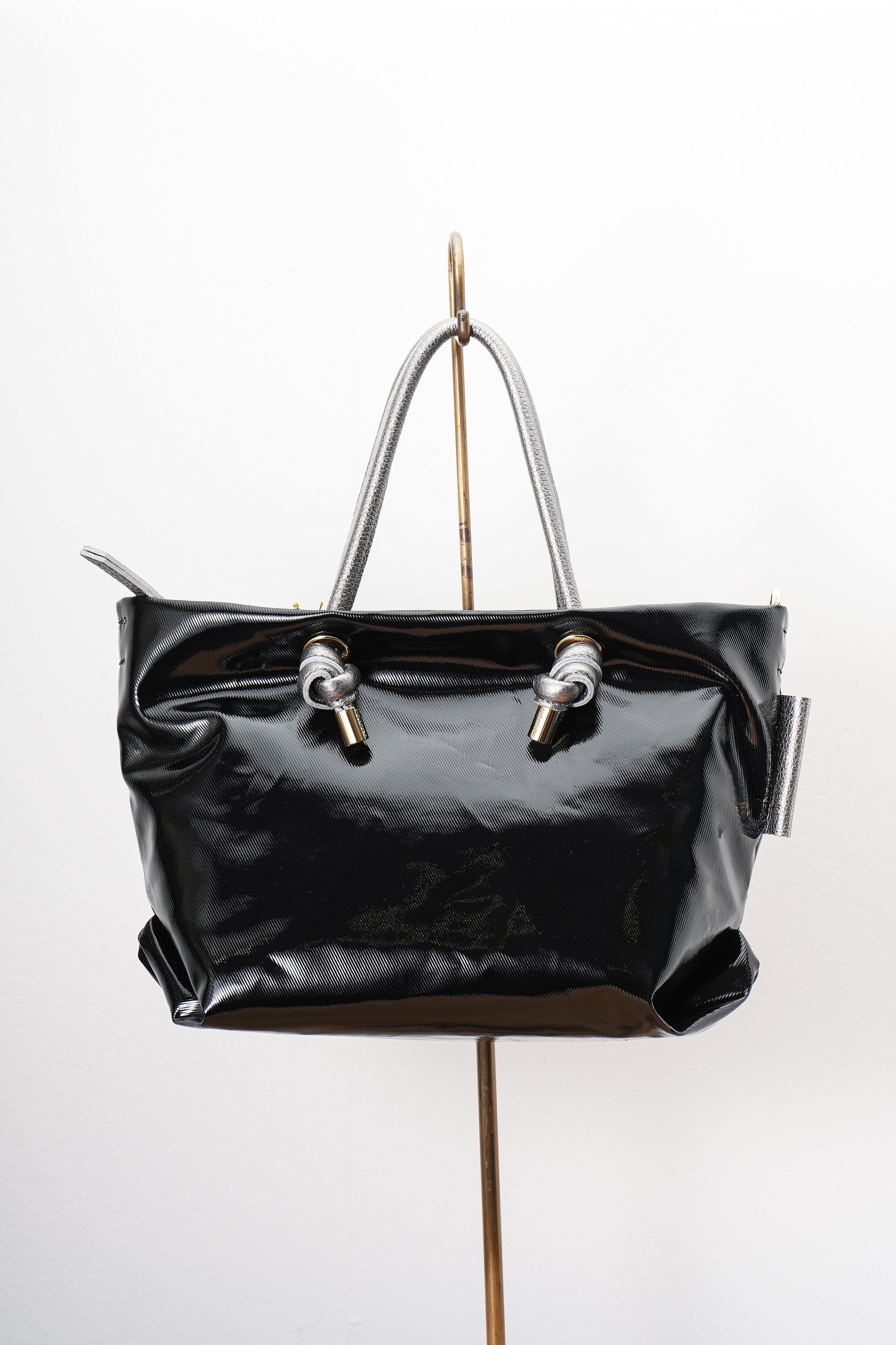 【VIOLAd'ORO】ノットハンドルPVCトートバッグSサイズ_250530009614