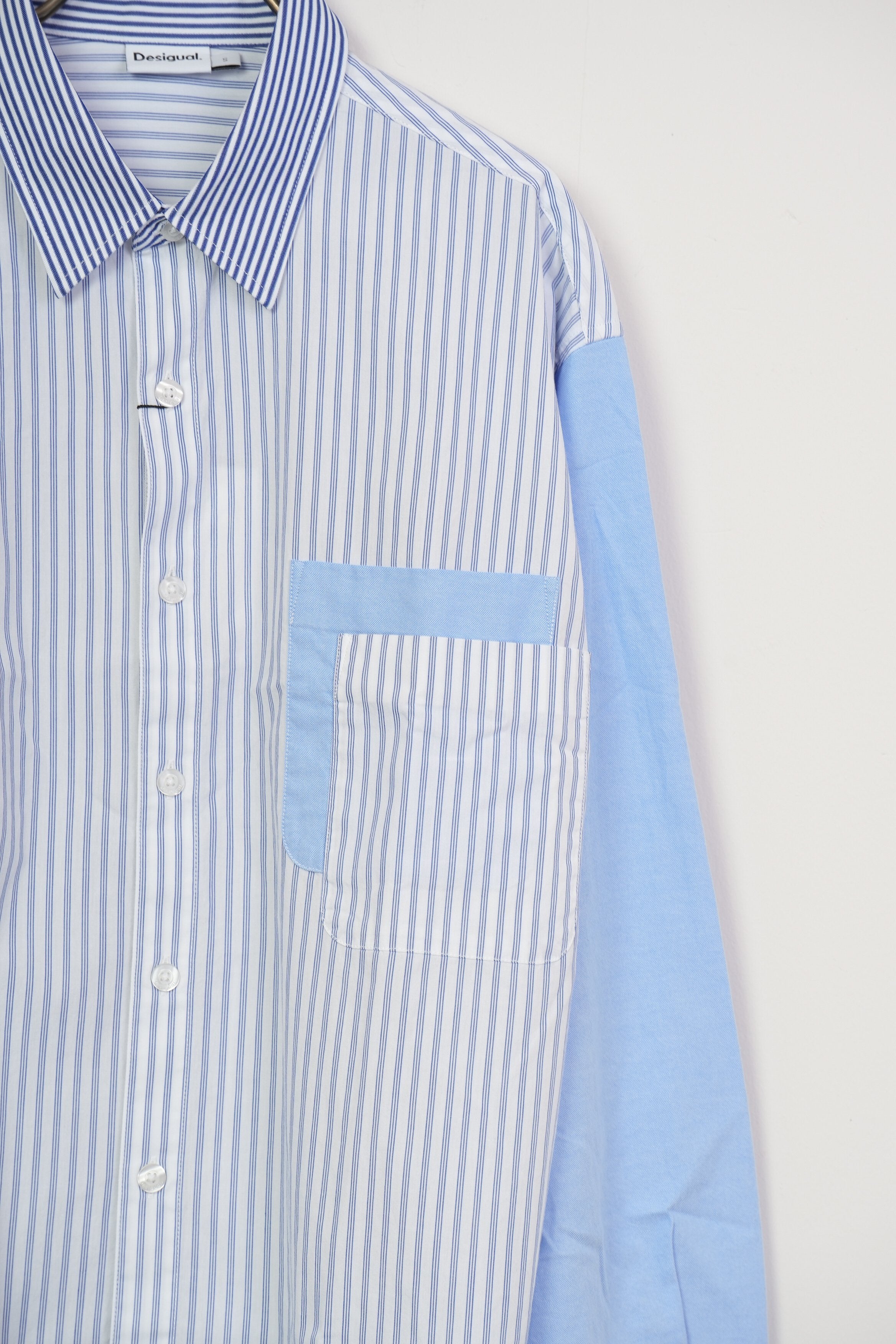 【Desigual〈men〉】パッチワークコンビネーションシャツ_250129001323