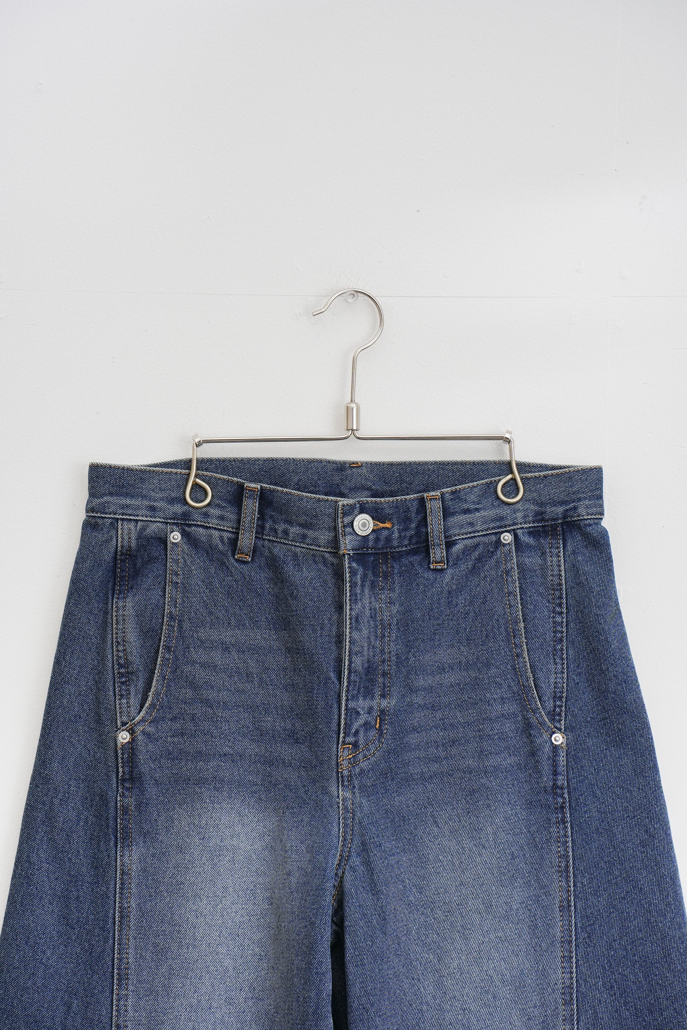 【YENN】KNEE TUCK DENIM PT_250502007955