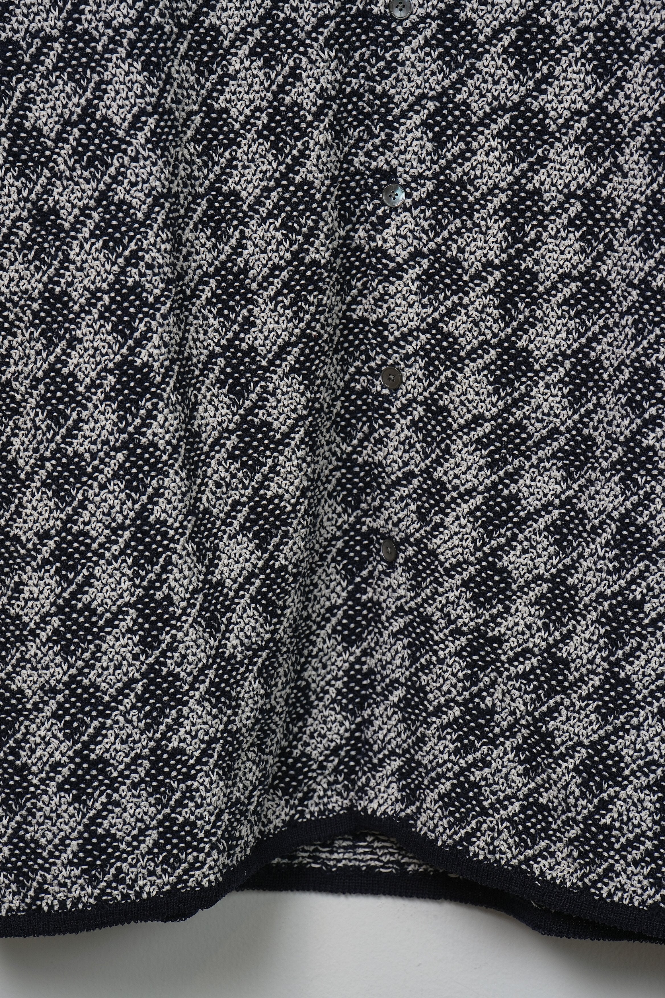 【COOHEM〈men's〉】HOUNDSTOOTH KNIT S/T_250228003402