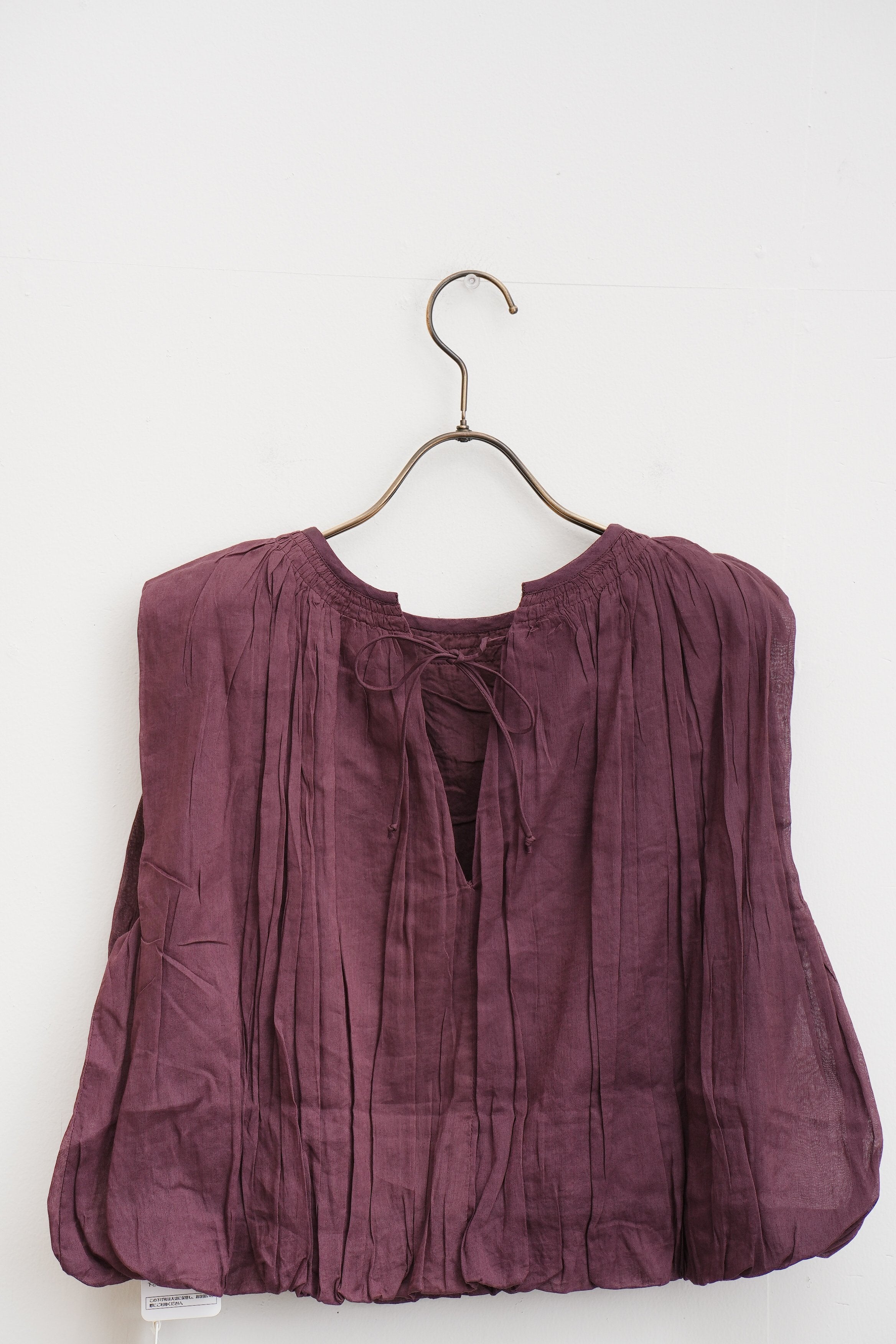 【MARILYN MOON】2WAYタックテクニックシアーコットンバルーンブラウス _250522009075