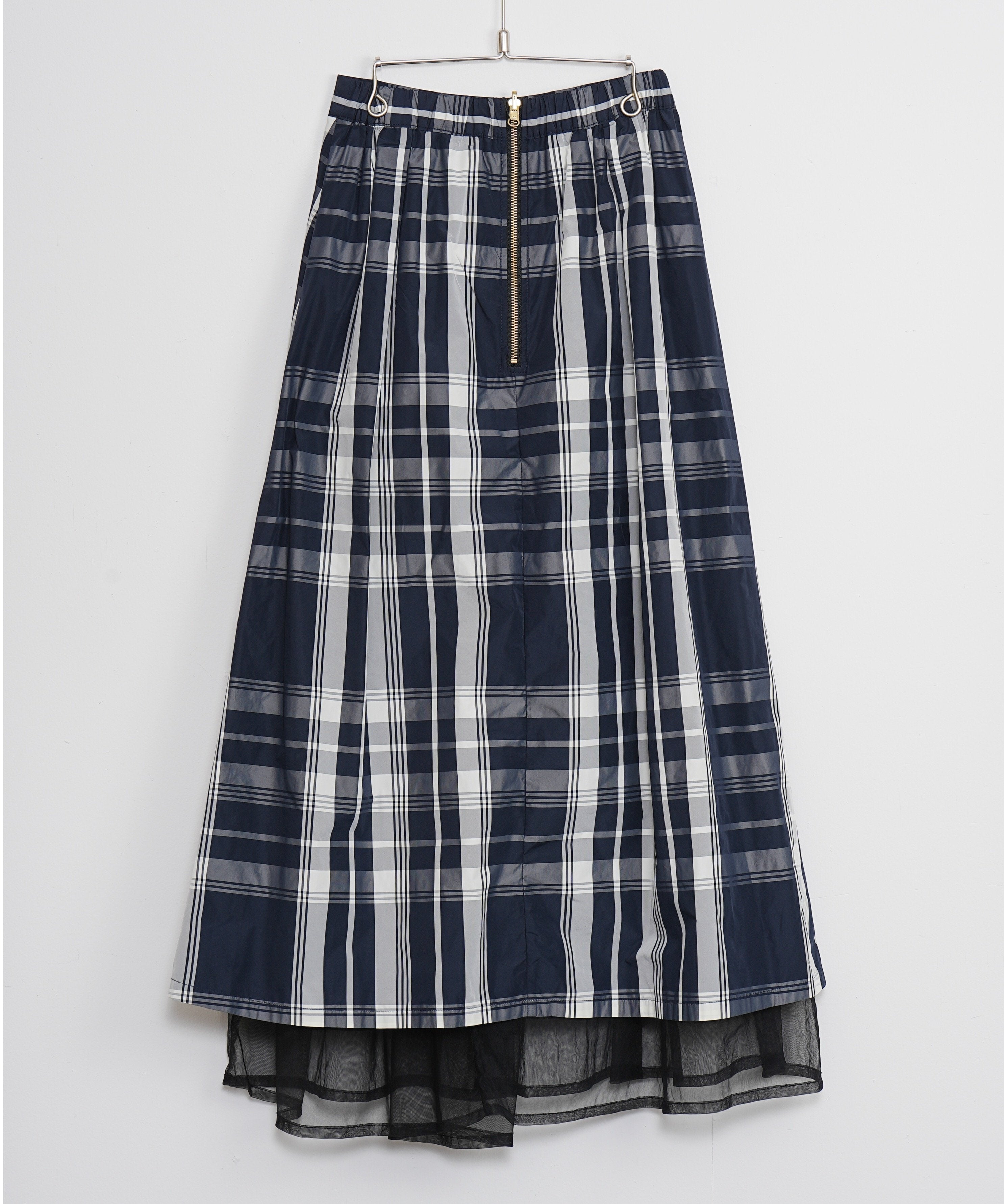 【Lallia Mù】リバーシブルタフタチュールスカート_241026006259